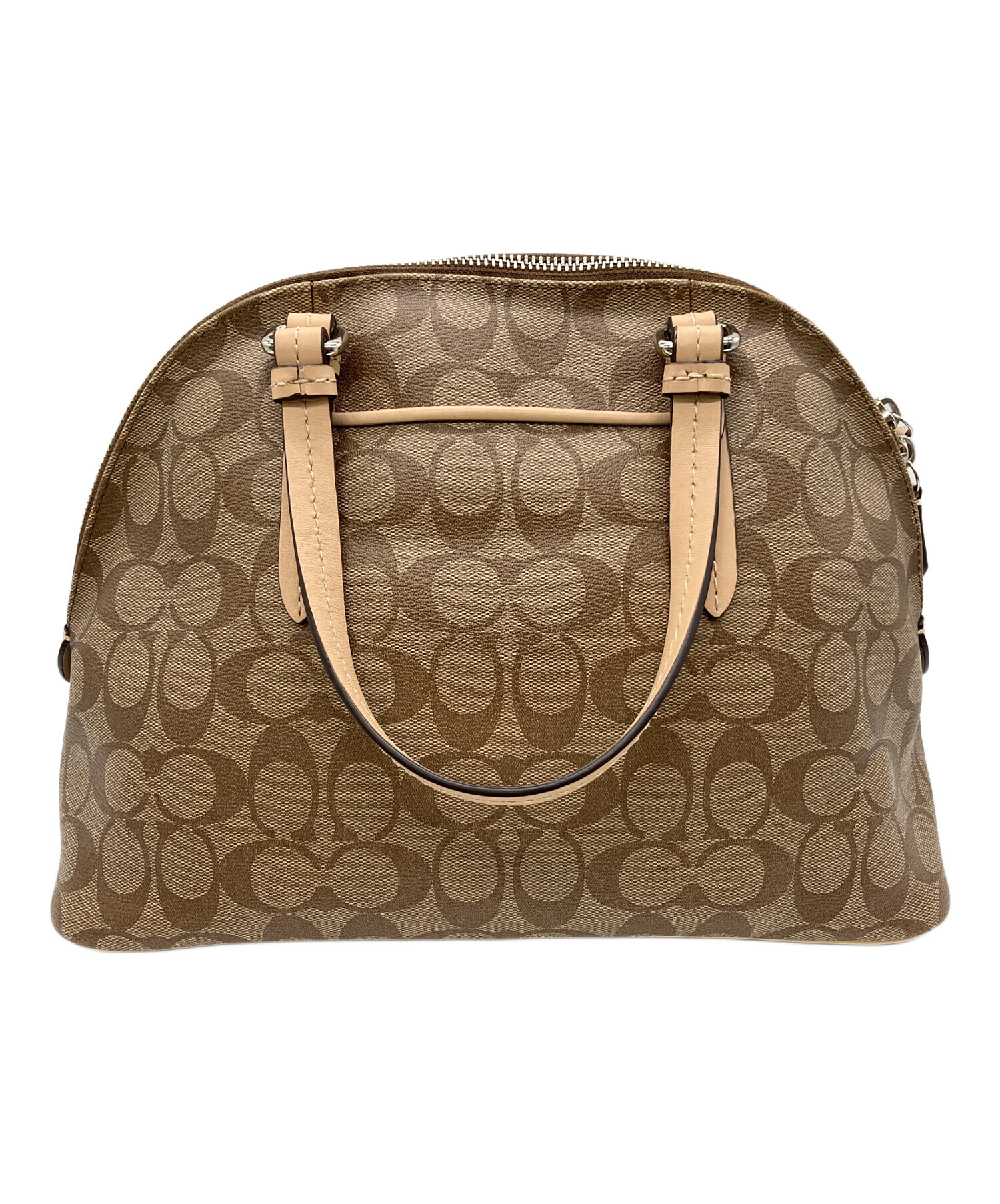 中古・古着通販】COACH (コーチ) 2WAYハンドバッグ ベージュ｜ブランド