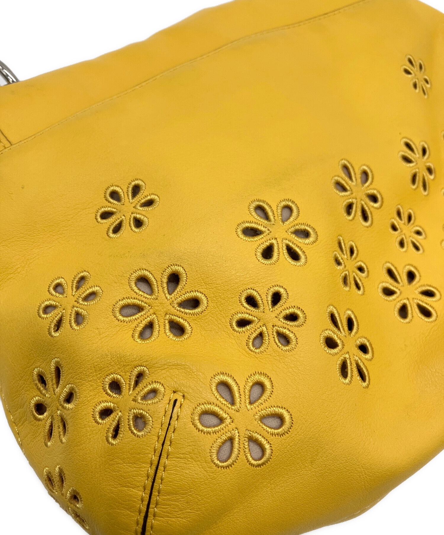 中古・古着通販】COACH (コーチ) 2WAYショルダーバッグ イエロー