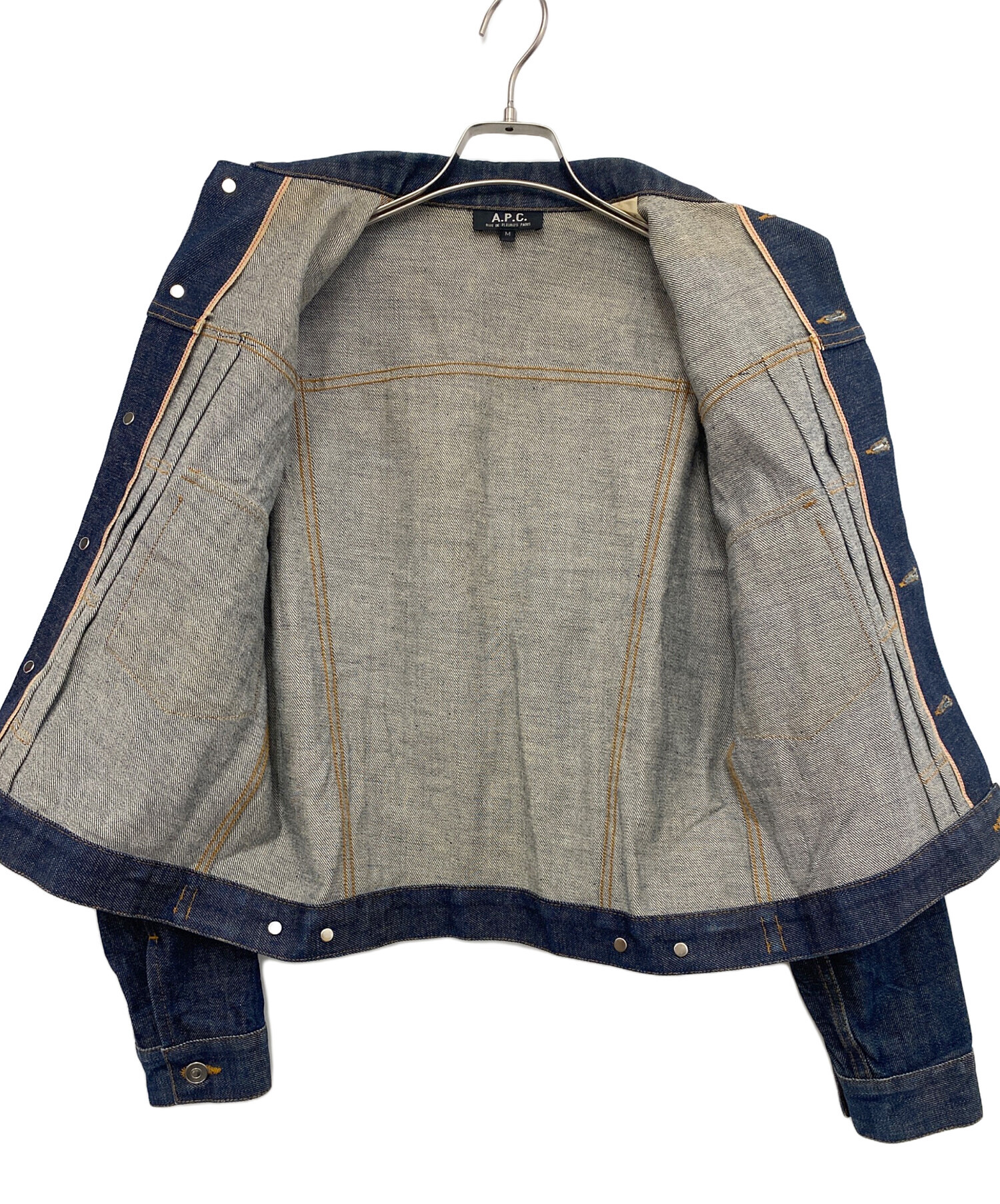 A.P.C. デニムジャケット Mサイズ 中古・古着通販】A.P.C. (アーペーセー) デニムジャケット インディゴ