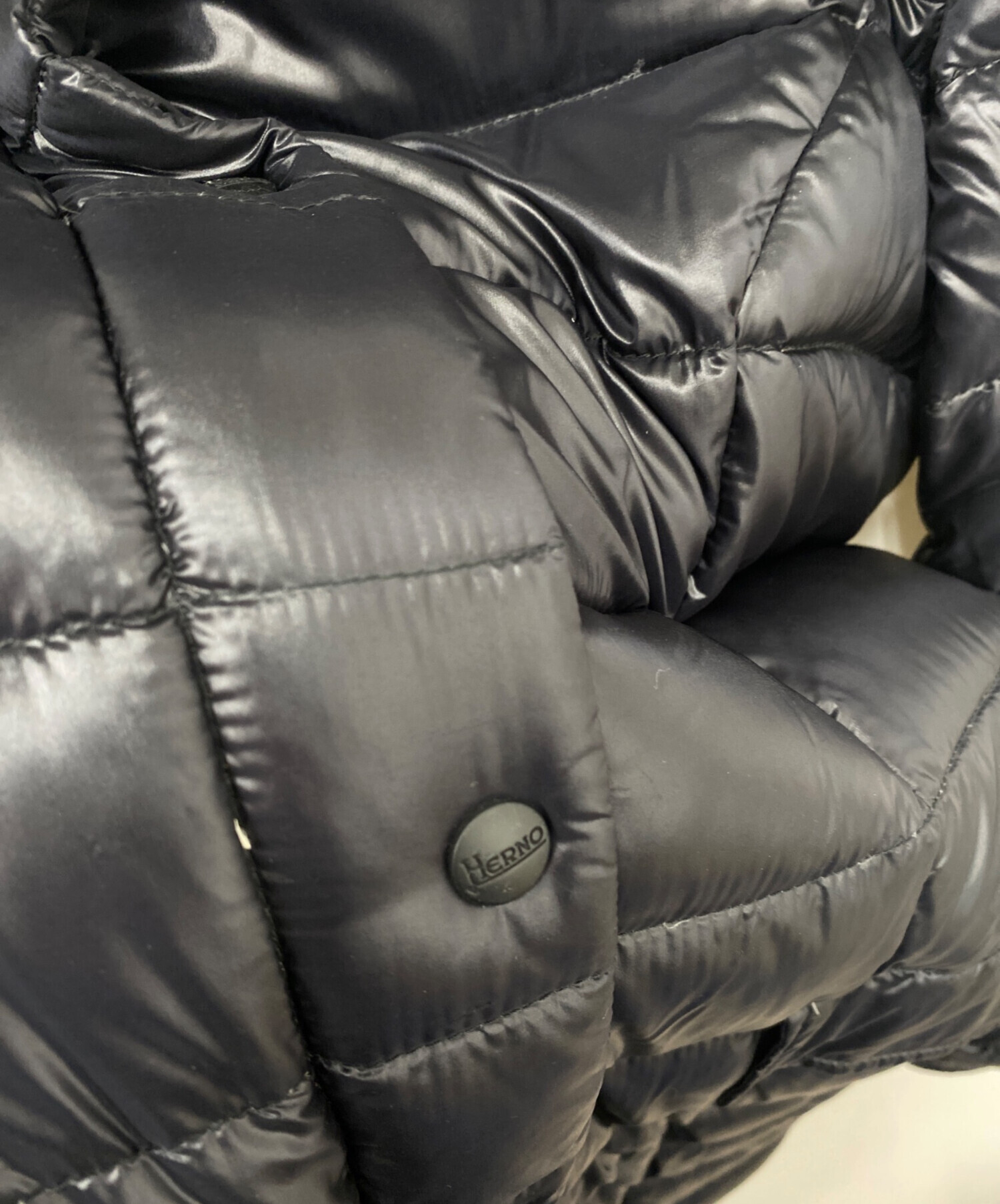 中古・古着通販】HERNO (ヘルノ) 中綿コート ブラック サイズ:42