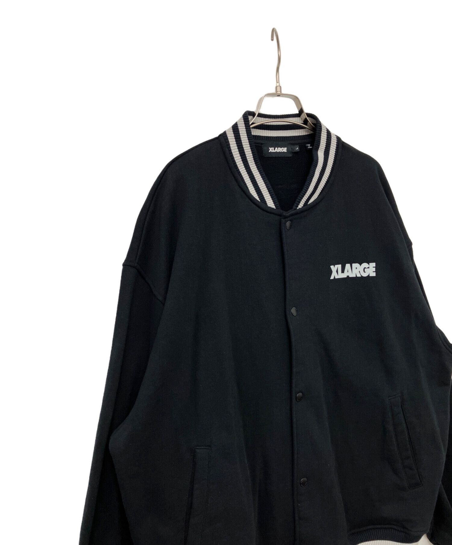 中古・古着通販】X-LARGE (エクストララージ) スタジャン ブラック