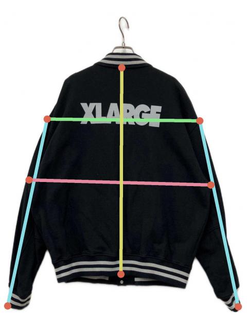 中古・古着通販】X-LARGE (エクストララージ) スタジャン ブラック