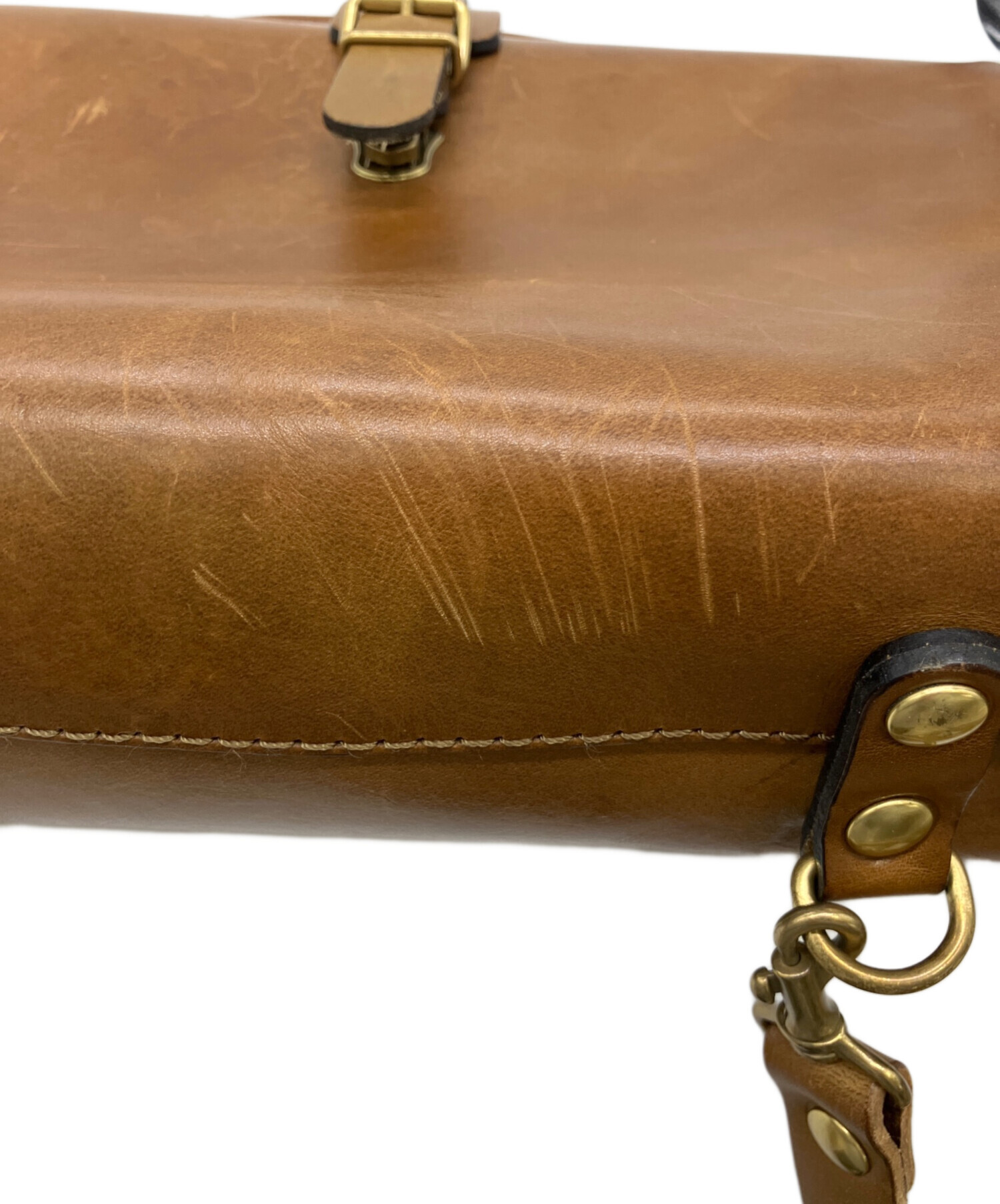 中古・古着通販】Herz (ヘルツ) ソフトダレスバッグ ブラウン