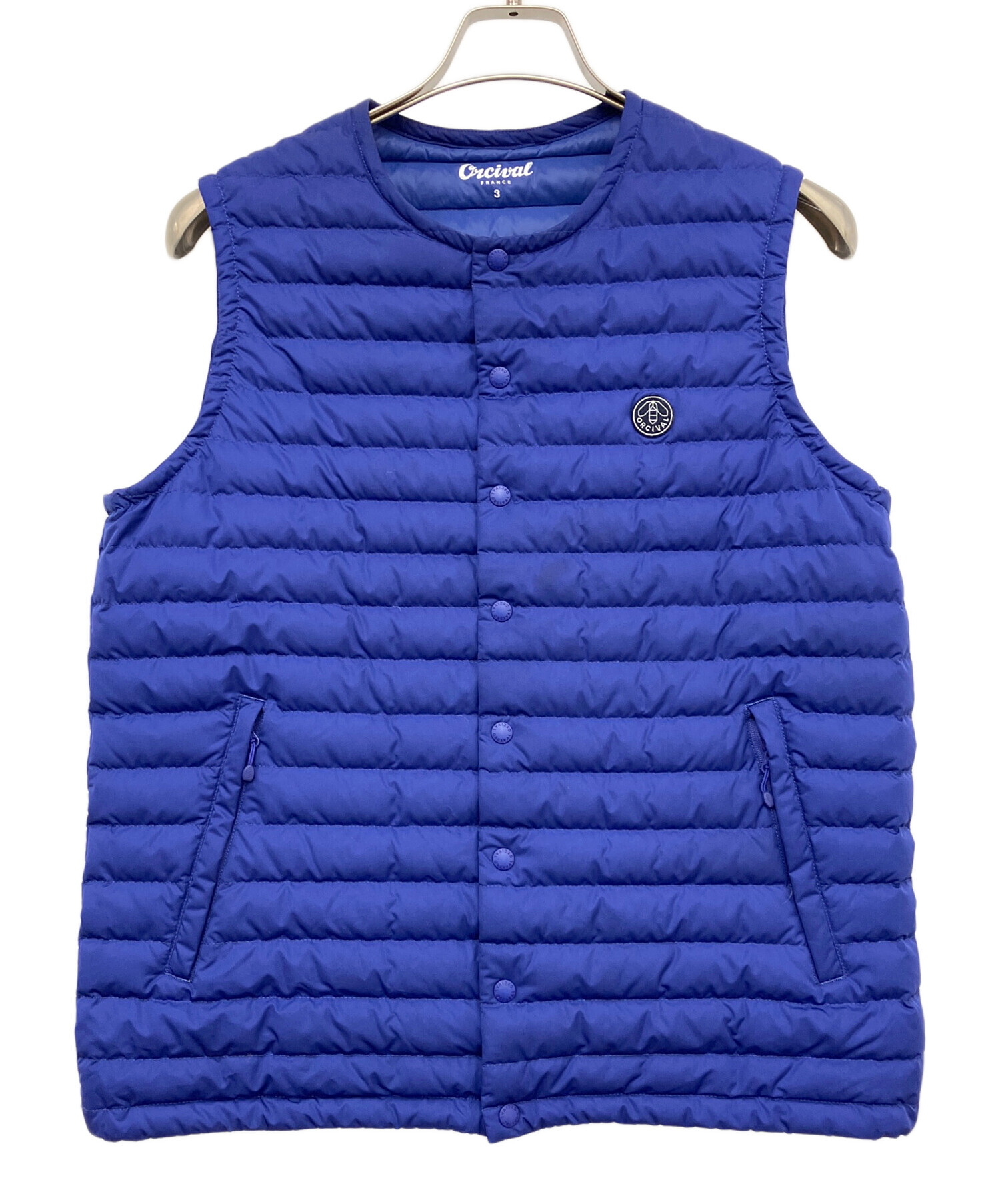 中古・古着通販】ORCIVAL (オーシバル) ダウンベスト ブルー サイズ:3