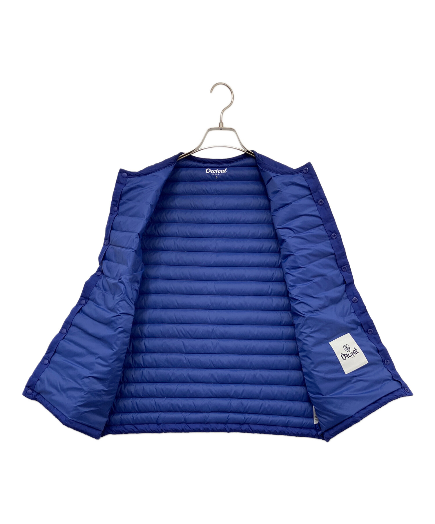 中古・古着通販】ORCIVAL (オーシバル) ダウンベスト ブルー サイズ:3