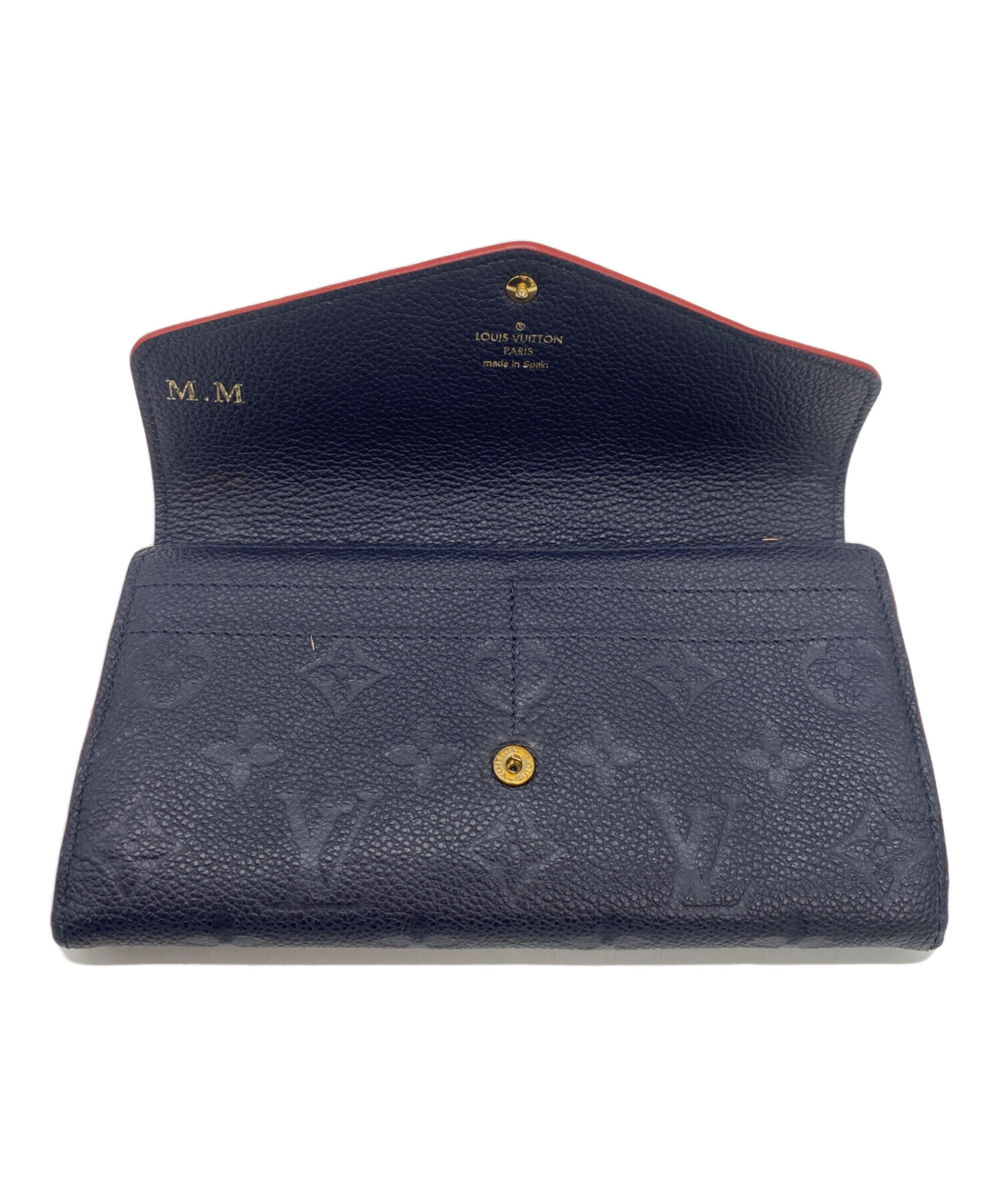 Louis Vuitton ネイビー 長財布 美品Louis Vuitton 長財布 ネイビー