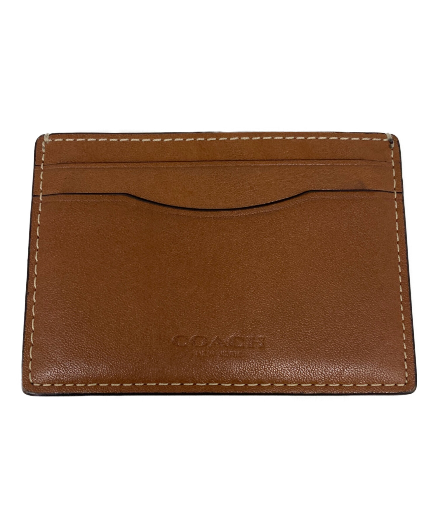 中古・古着通販】COACH (コーチ) マネークリップカードケース ブラウン