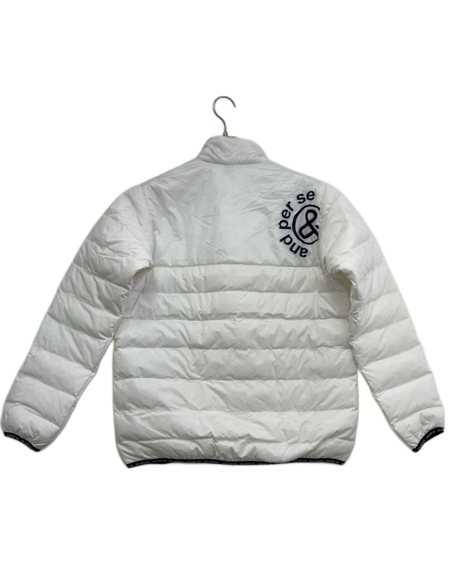 ◆超美品◆アンパスィ　and per se トラックジャケット　白　メンズM 中古・古着通販】and per se (アンパスィ) 中綿ナイロンジャケット