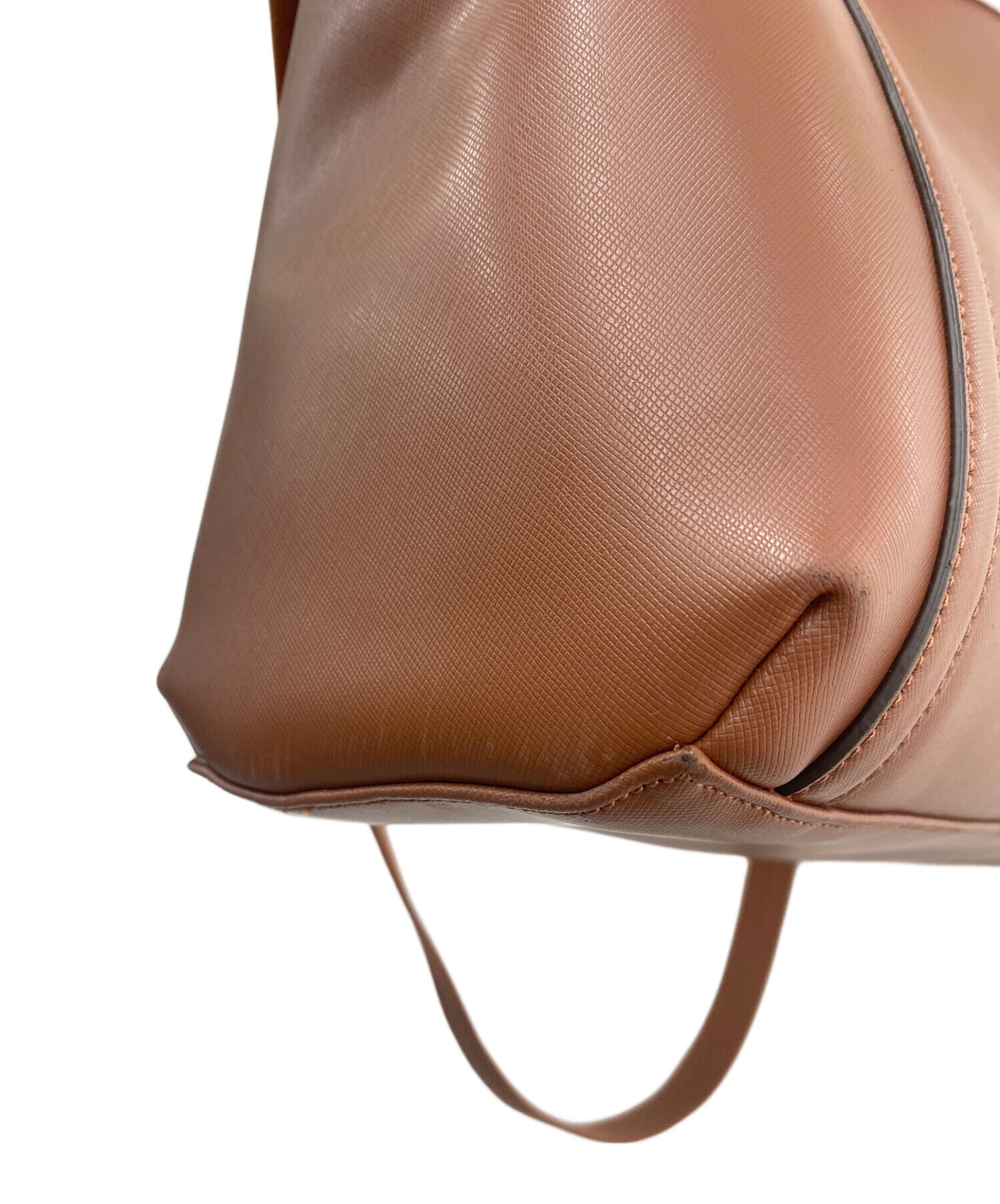 COACH 2WAY レザーバッグ　ブラウン 中古・古着通販】COACH (コーチ) 2WAYバッグ ブラウン｜ブランド・古着