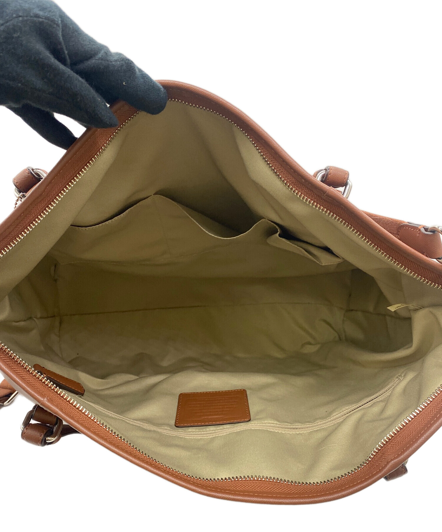 中古・古着通販】COACH (コーチ) 2WAYバッグ ブラウン｜ブランド・古着