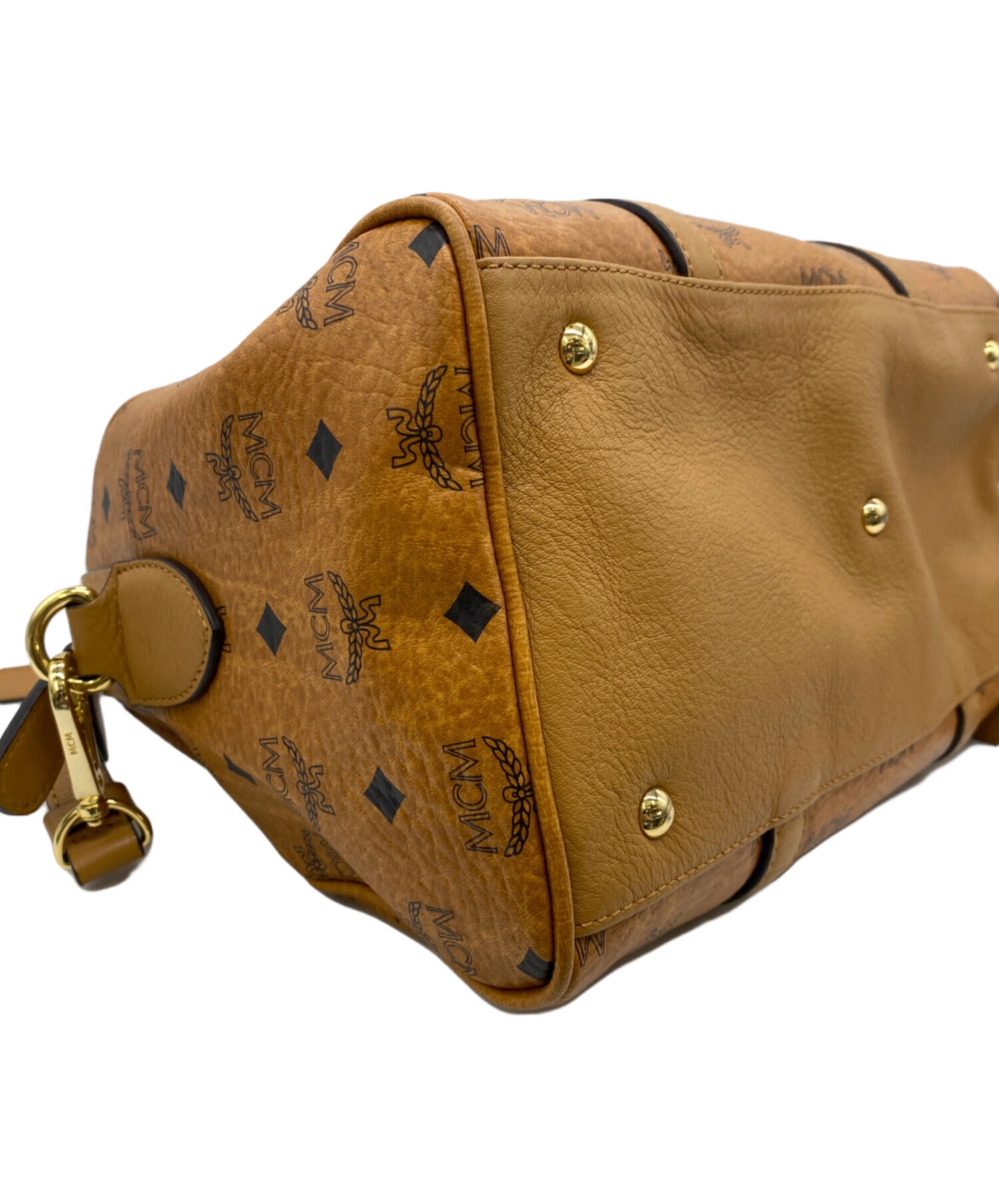 MCM 2WAYボストンバッグ ロゴグラム ブラウン 楽天市場】【バッグ】MCM
