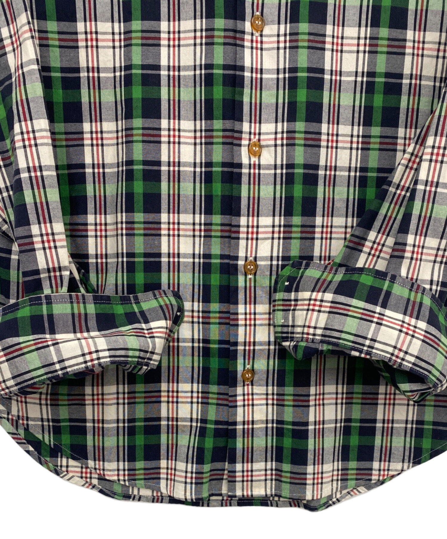 今日だけ再値下げ ヴィヴィアンウエストウッド チェックシャツ サイズ48 中古・古着通販】Vivienne Westwood (ヴィヴィアンウエストウッド