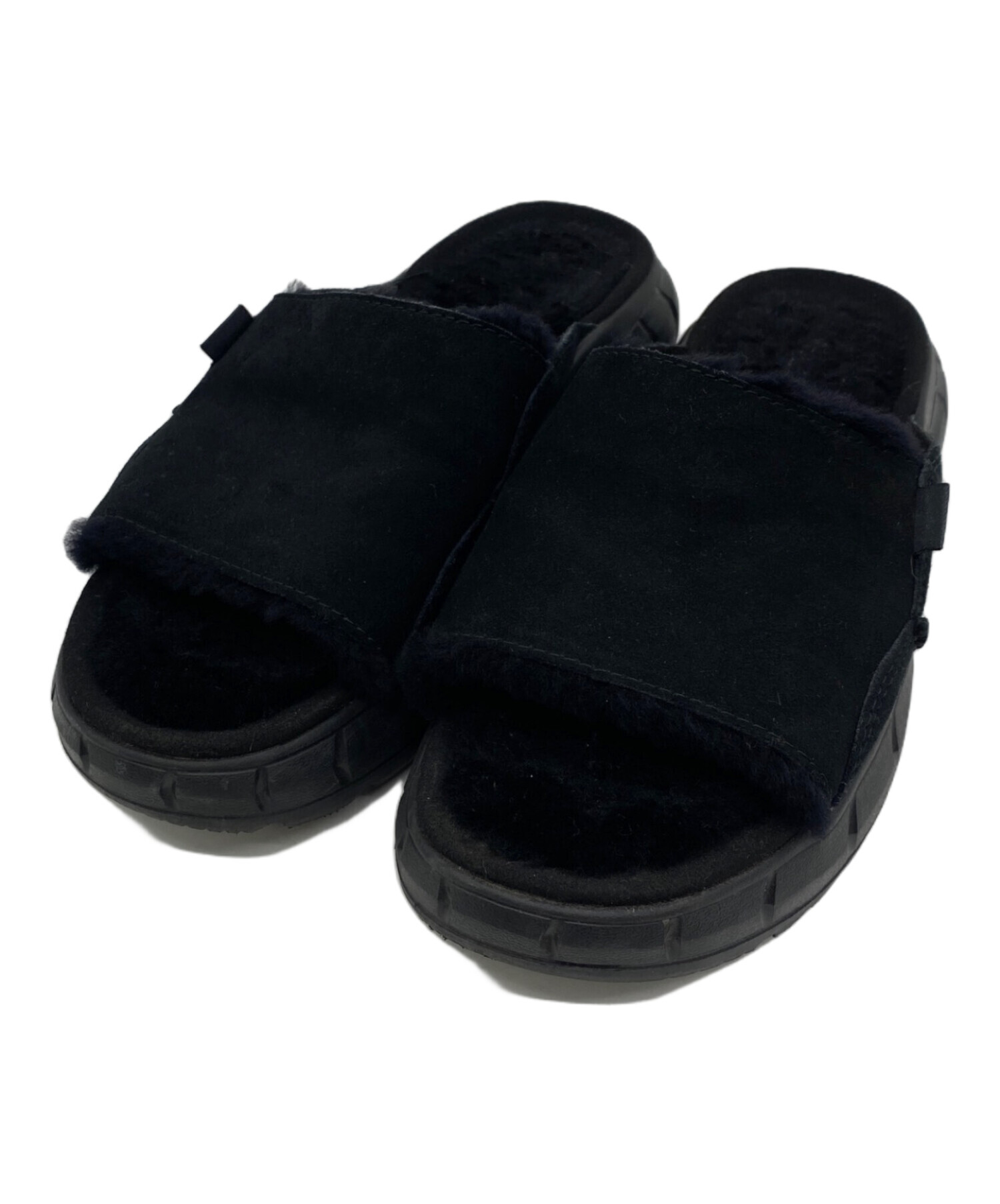 中古・古着通販】UGG (アグ) ボアサンダル ブラック サイズ:26