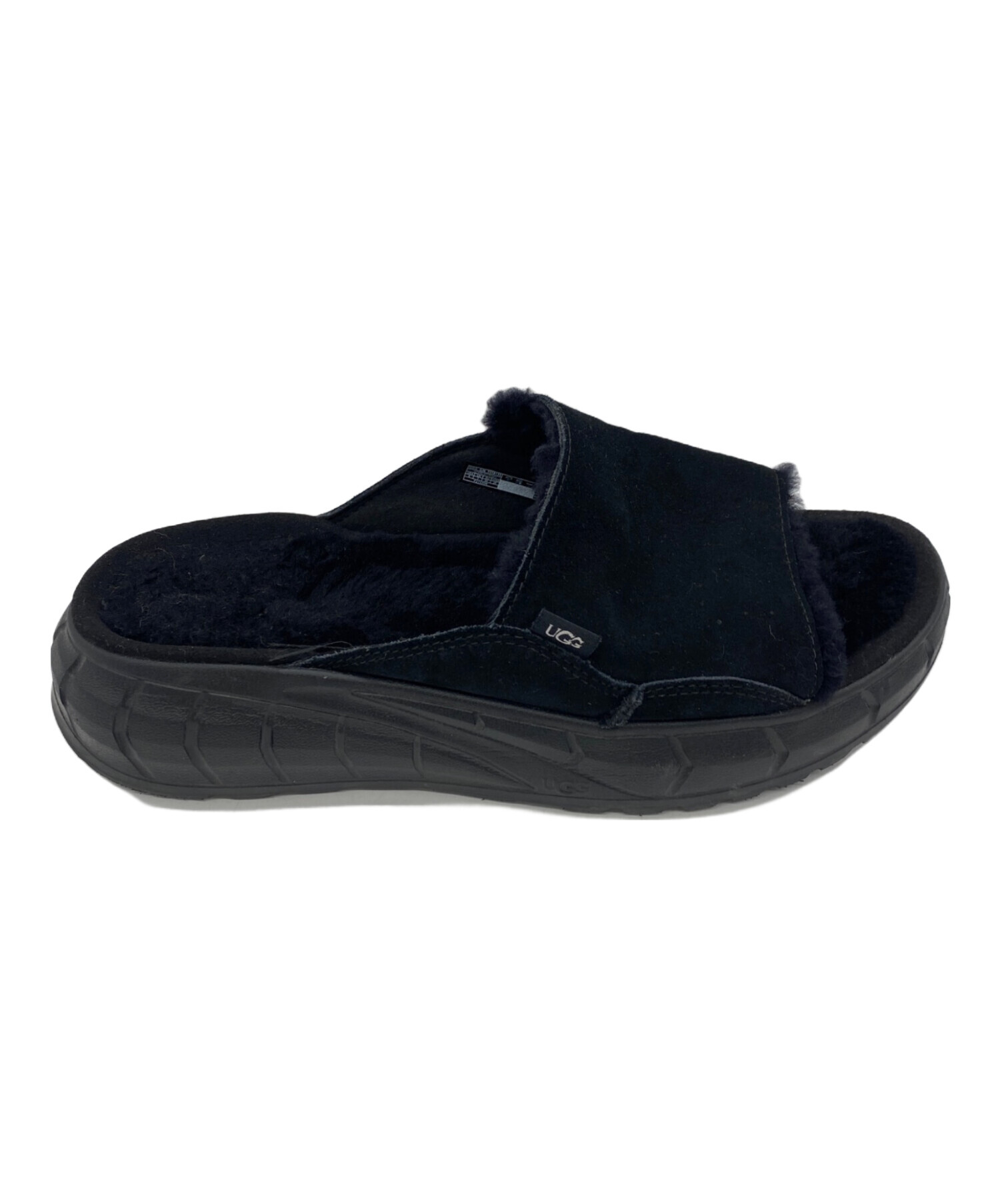 中古・古着通販】UGG (アグ) ボアサンダル ブラック サイズ:26