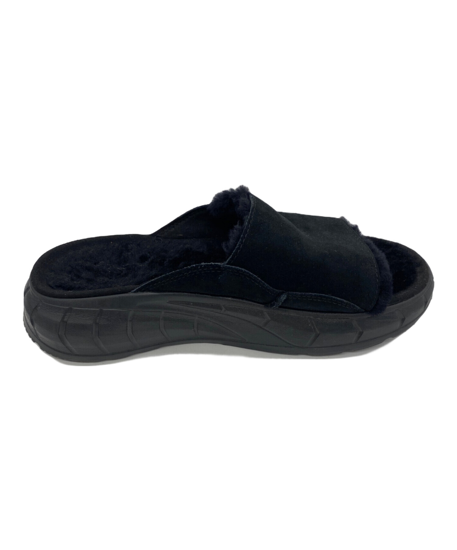 中古・古着通販】UGG (アグ) ボアサンダル ブラック サイズ:26 