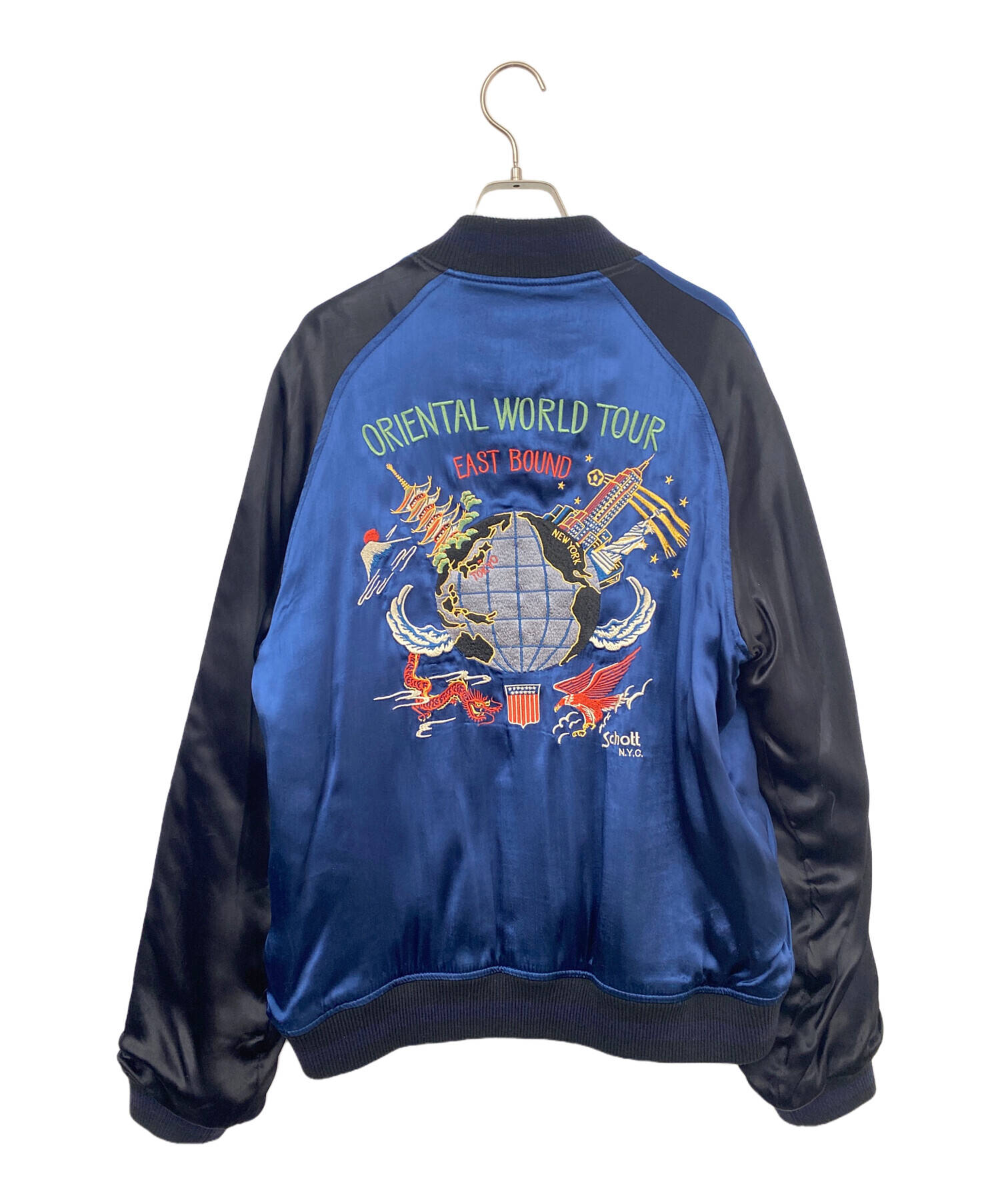 中古・古着通販】Schott (ショット) スカジャン ブルー×ブラック