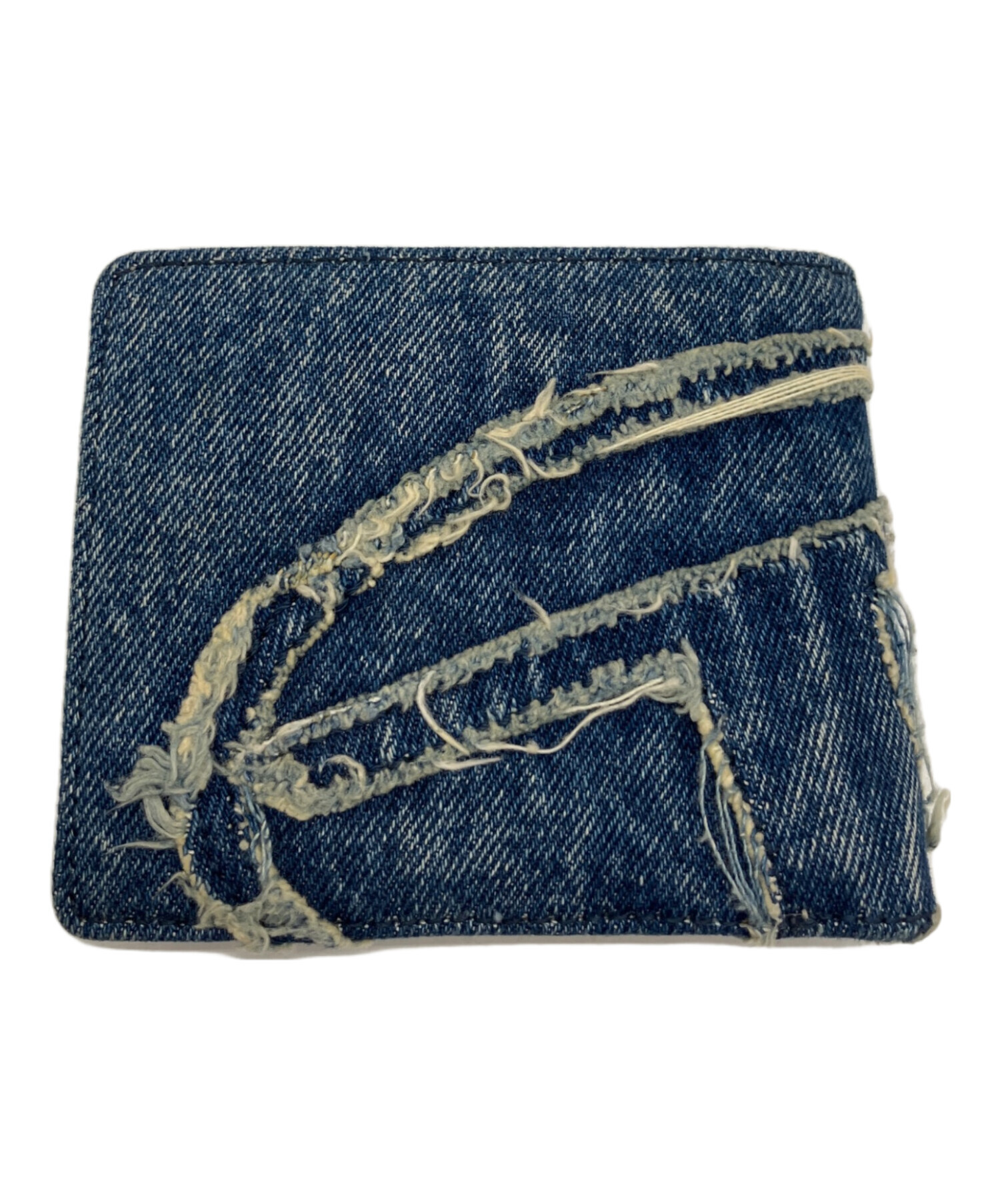 DIESEL 三つ折り財布 デニム ブルー ディーゼル 財布 ジーンズインディゴ 中古・古着通販】DIESEL (ディーゼル) 2つ折り財布 ブルー｜ブランド