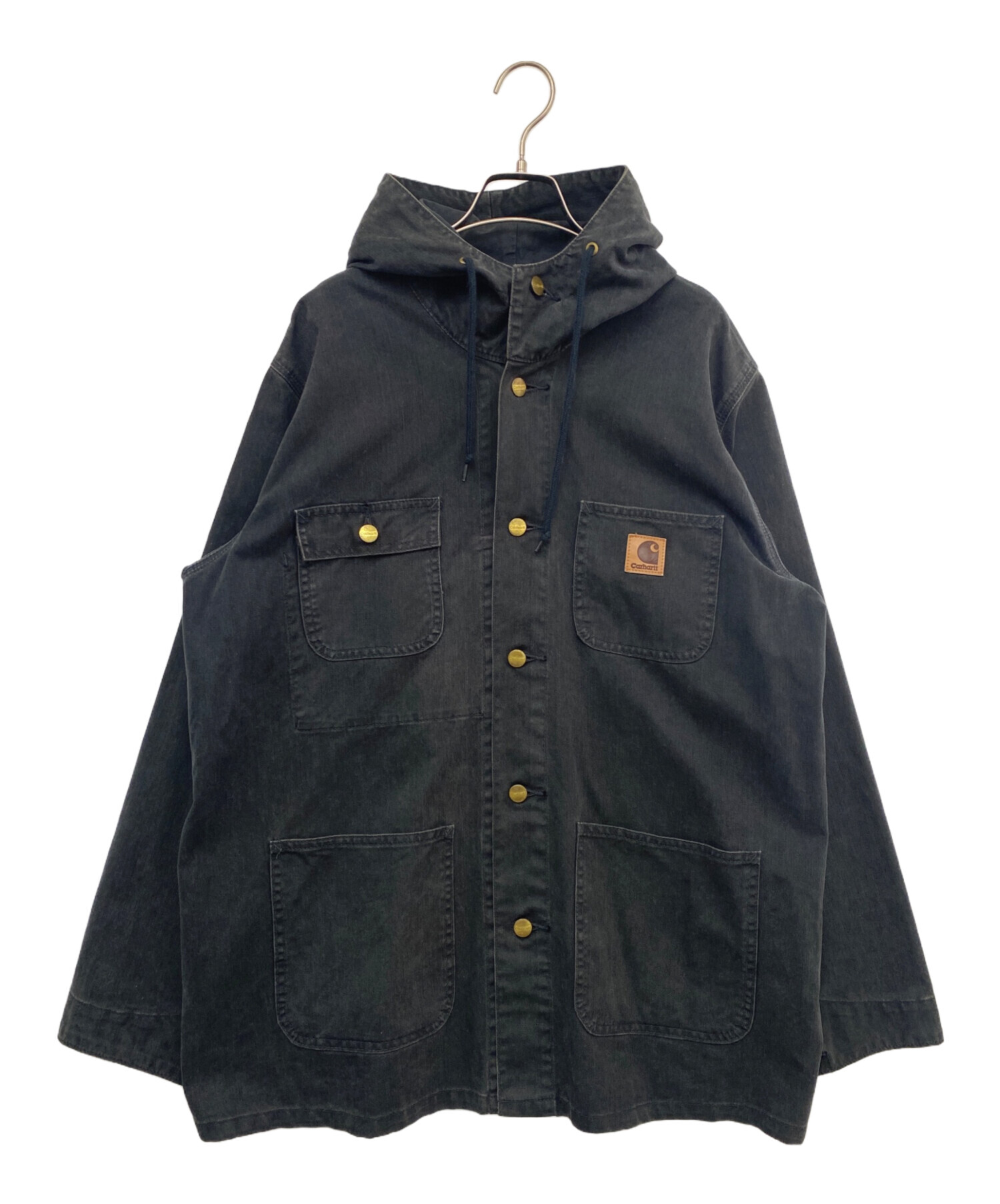 中古・古着通販】CarHartt (カーハート) デニムカバーオール ブラック 