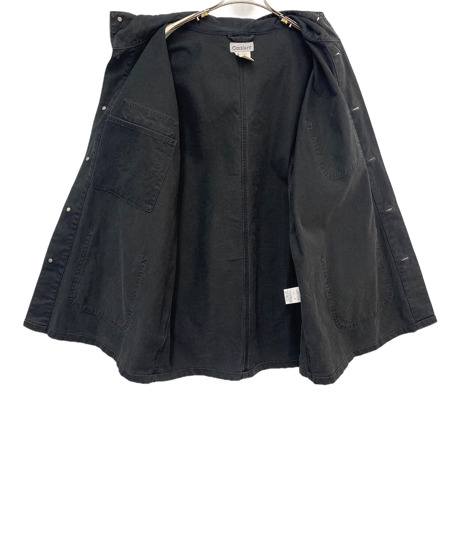 中古・古着通販】CarHartt (カーハート) デニムカバーオール ブラック