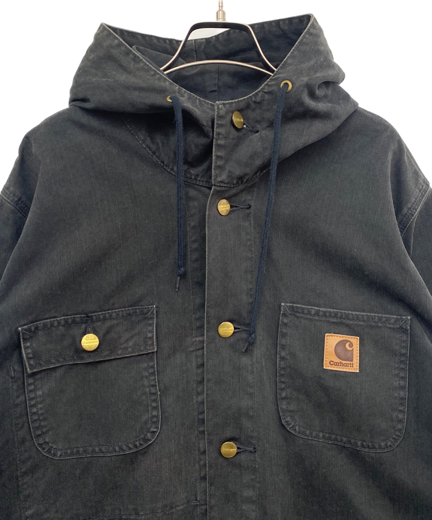 中古・古着通販】CarHartt (カーハート) デニムカバーオール ブラック