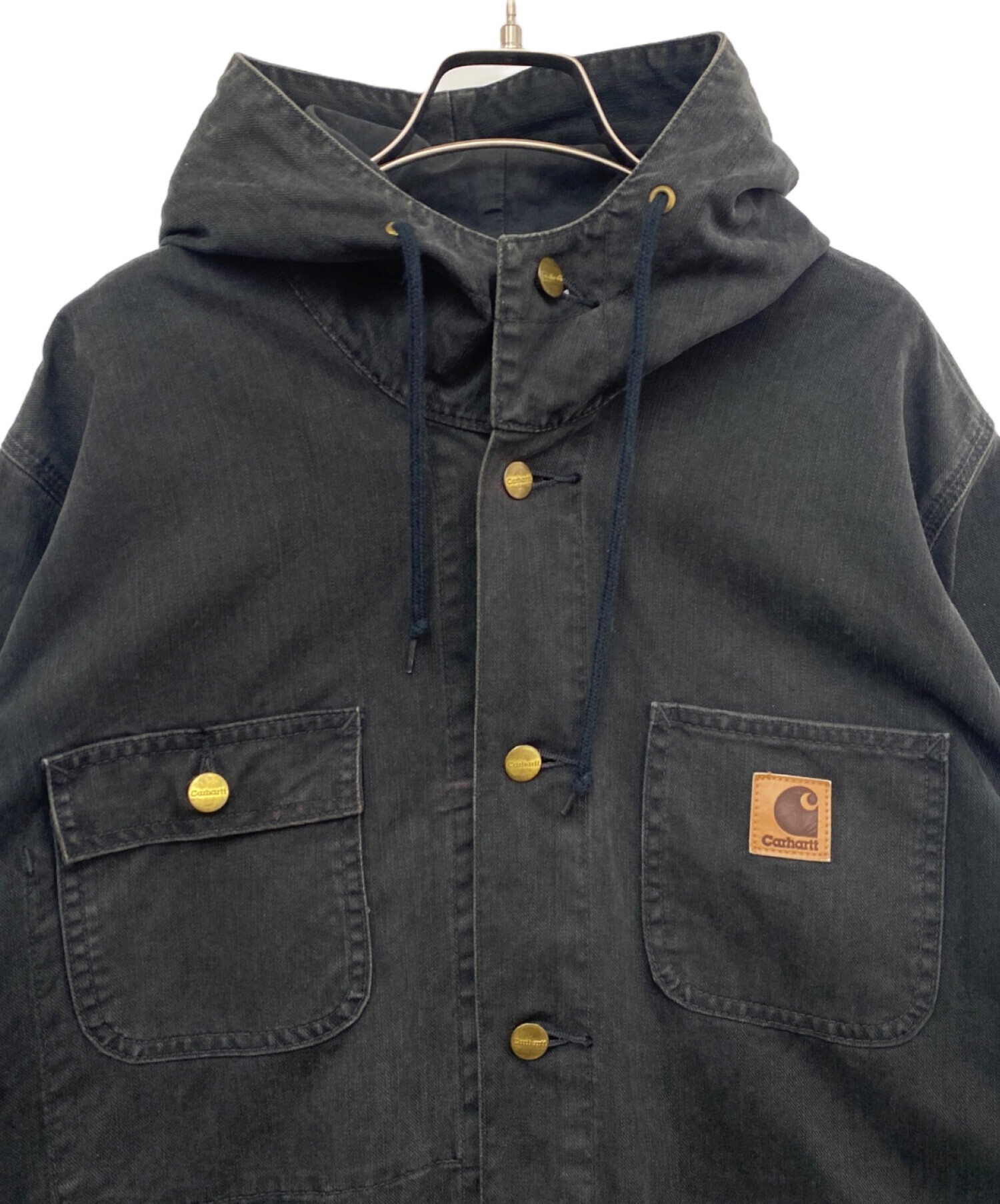 中古・古着通販】CarHartt (カーハート) デニムカバーオール ブラック 