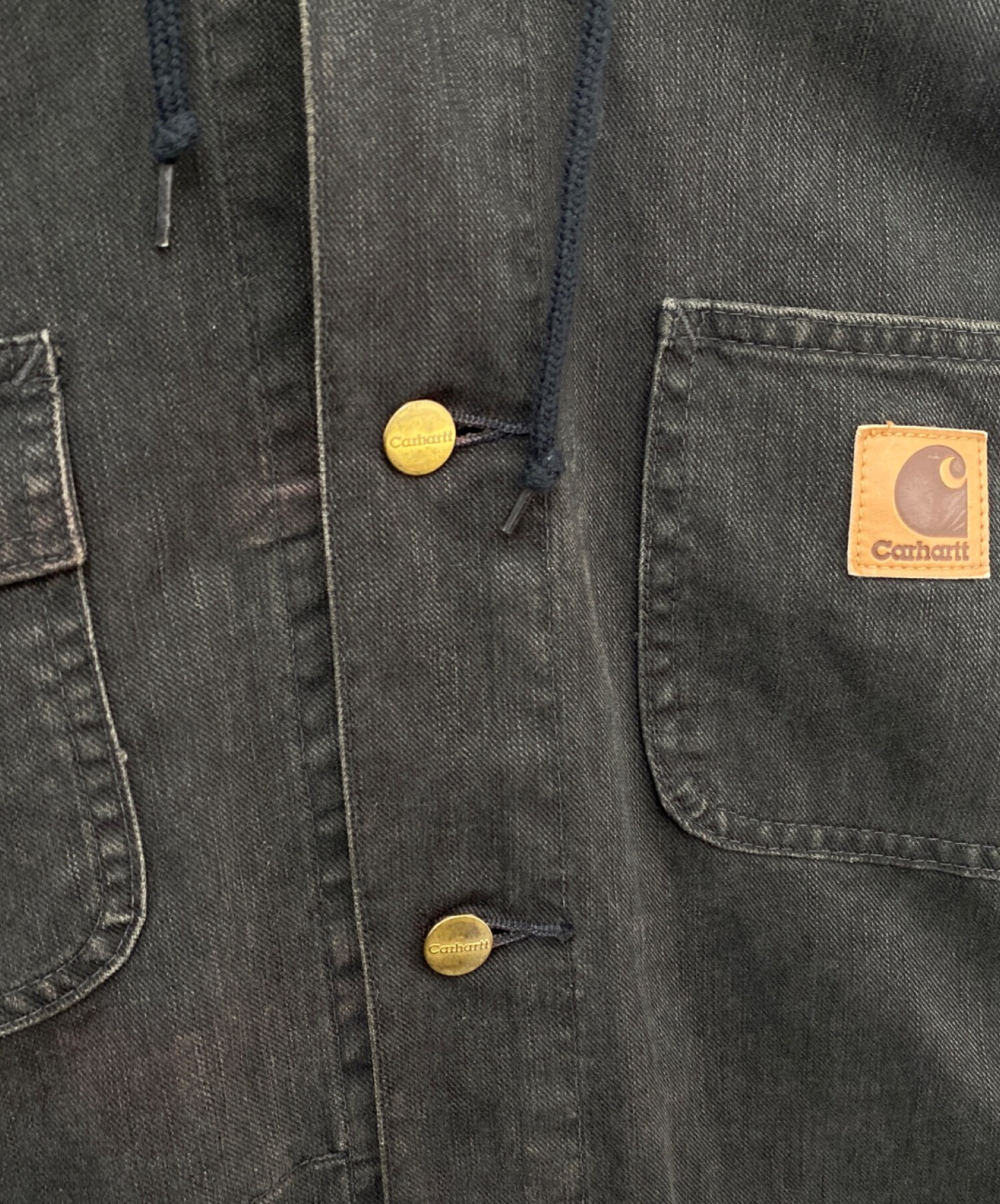 中古・古着通販】CarHartt (カーハート) デニムカバーオール ブラック