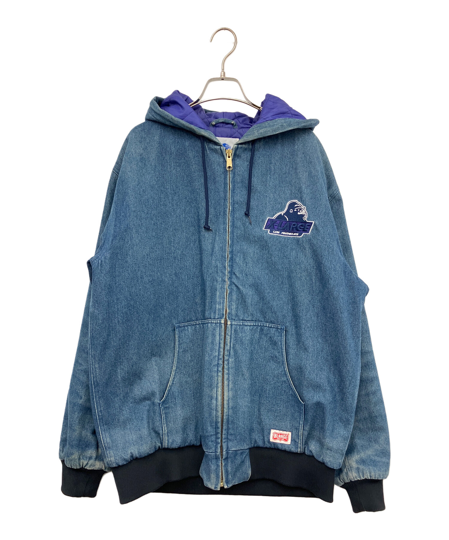 中古・古着通販】X-LARGE (エクストララージ) 中綿ジャケット ブルー