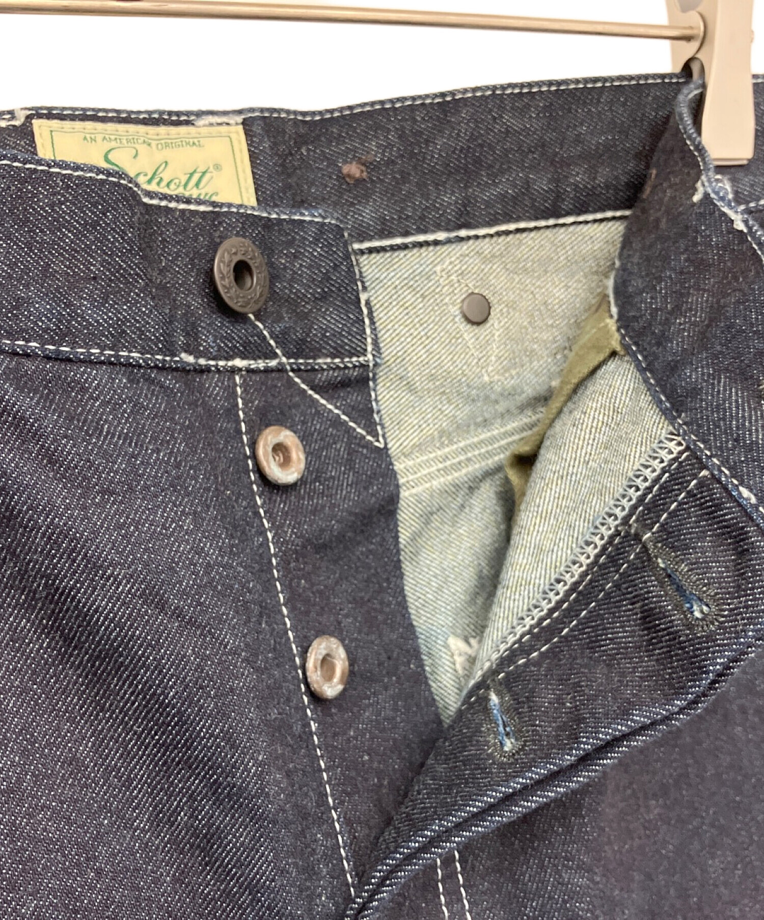 中古・古着通販】Schott (ショット) デニムパンツ ネイビー サイズ:36