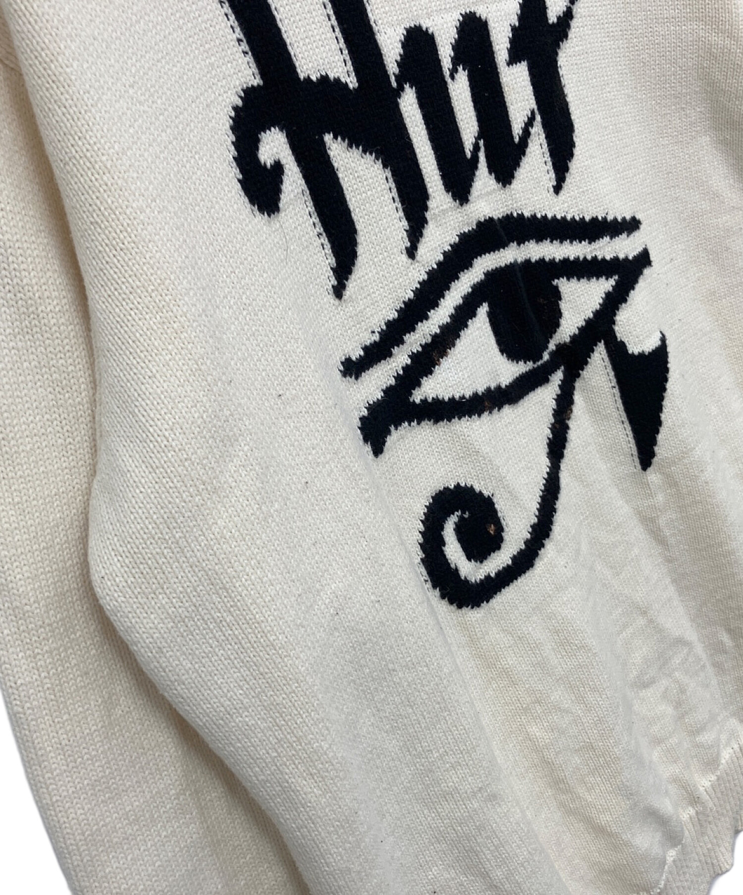 中古・古着通販】HUF (ハフ) 厚手ニット ベージュ サイズ:L｜ブランド 