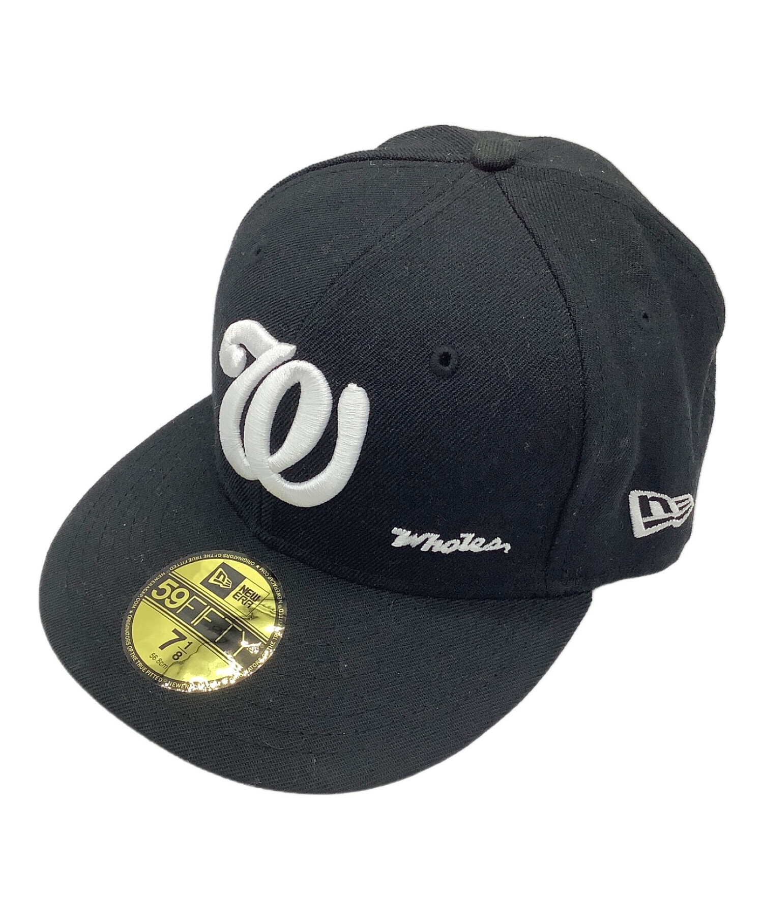 NEW ERA ニューエラ キャップ  黒 【古着】【中古】【送料無料】 中古・古着通販】New Era (ニューエラ) キャップ ブラック×グリーン