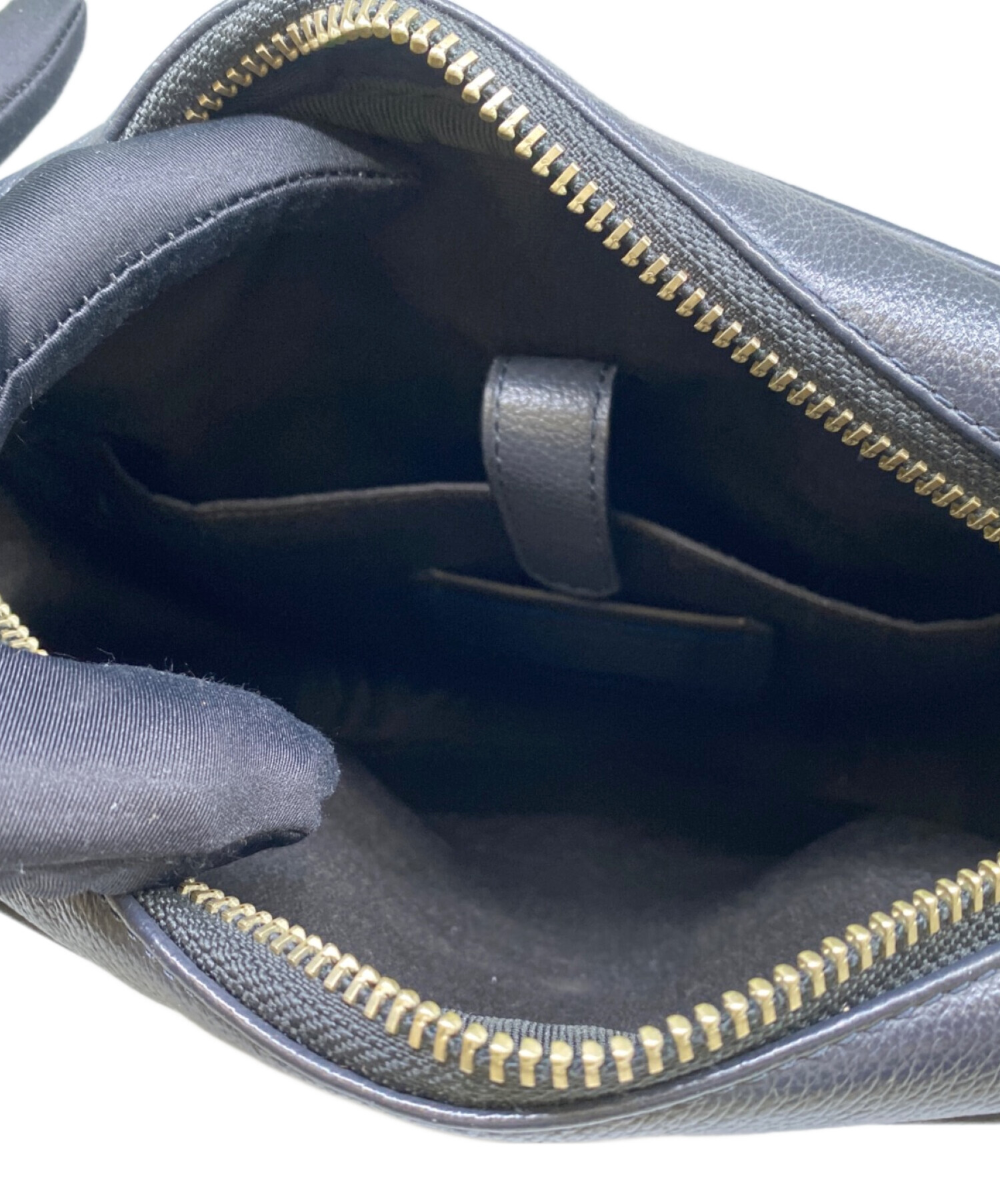 中古・古着通販】COACH (コーチ) ショルダーバッグ ネイビー×ベージュ 