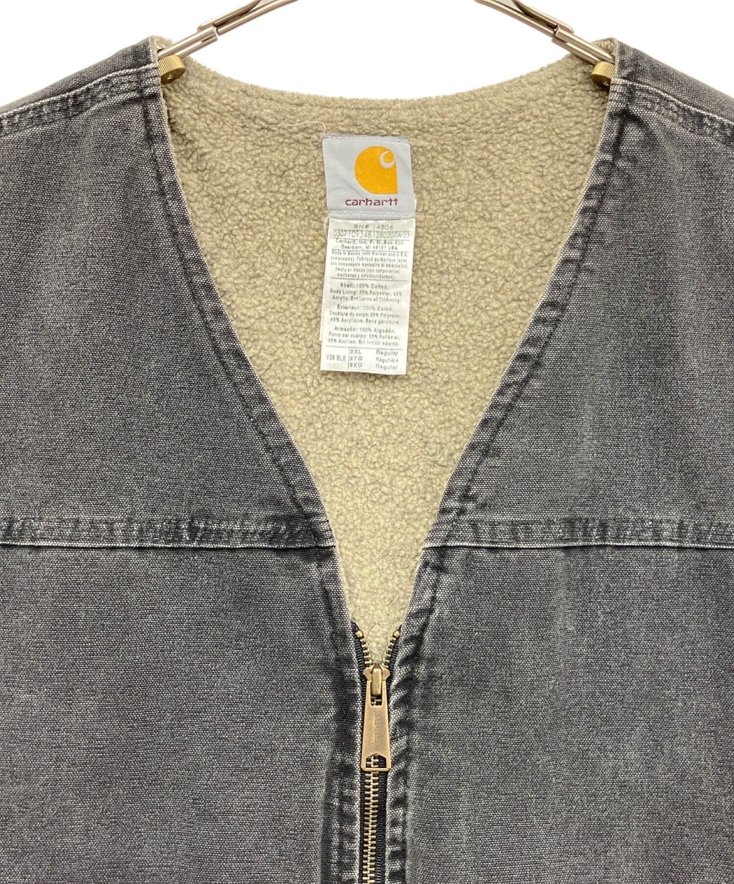 中古・古着通販】CarHartt (カーハート) ダックベスト グレー サイズ
