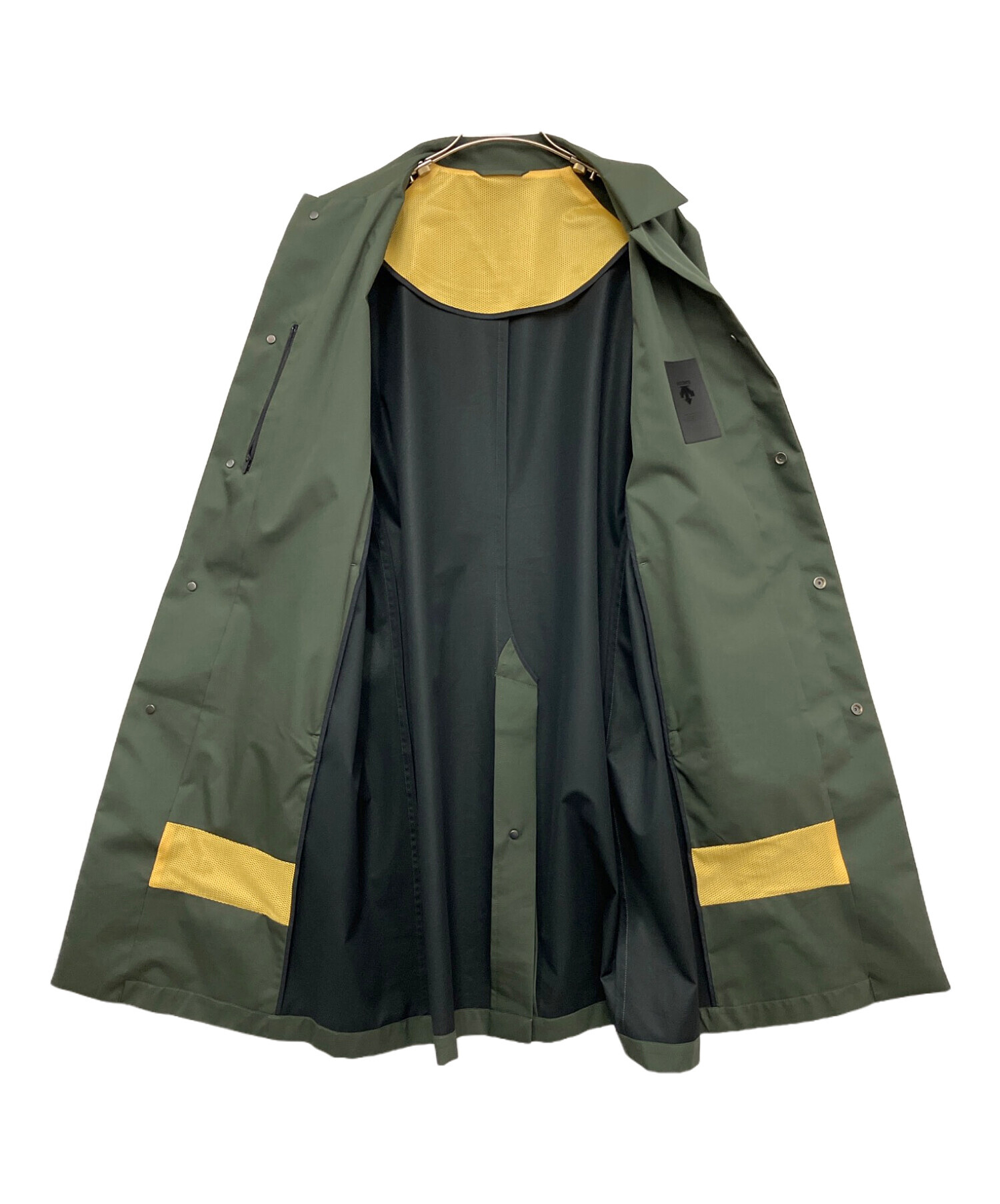 中古・古着通販】DESCENTE (デサント) ステンカラーコート グリーン