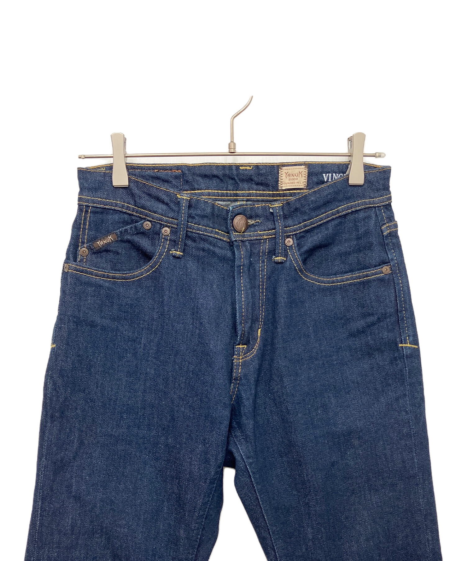 中古・古着通販】YANUK (ヤヌーク) デニムパンツ ネイビー サイズ:28