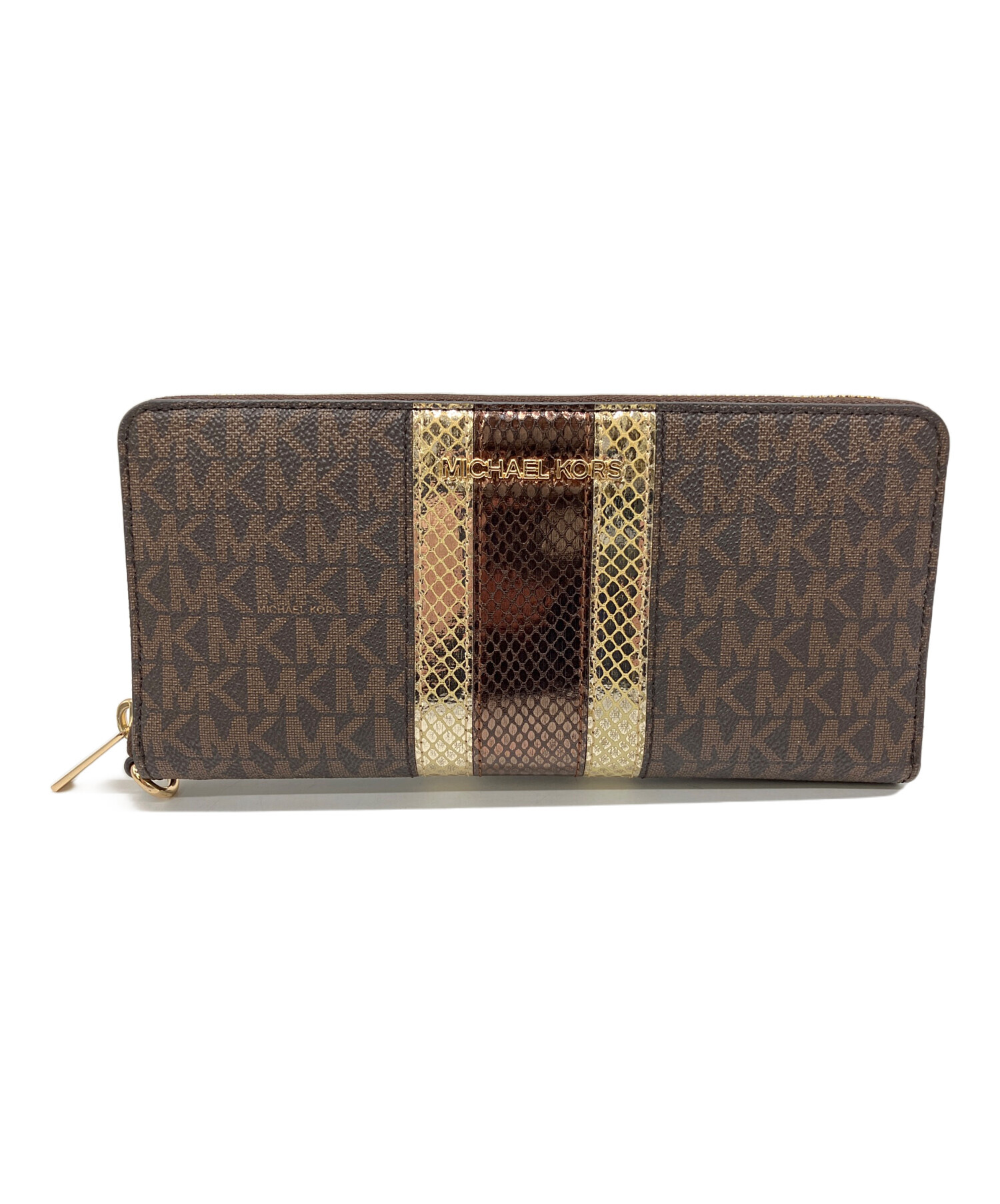 中古・古着通販】MICHAEL KORS (マイケル・コース) 長財布 ブラウン