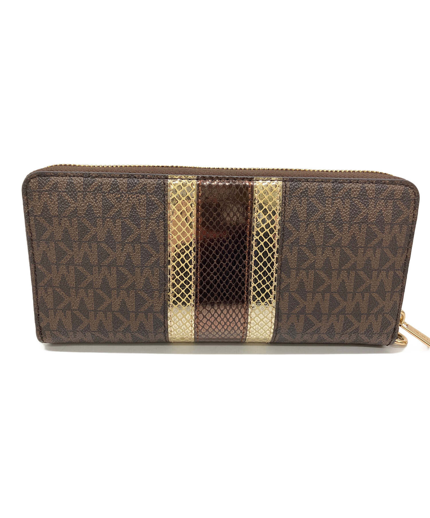 中古・古着通販】MICHAEL KORS (マイケル・コース) 長財布 ブラウン