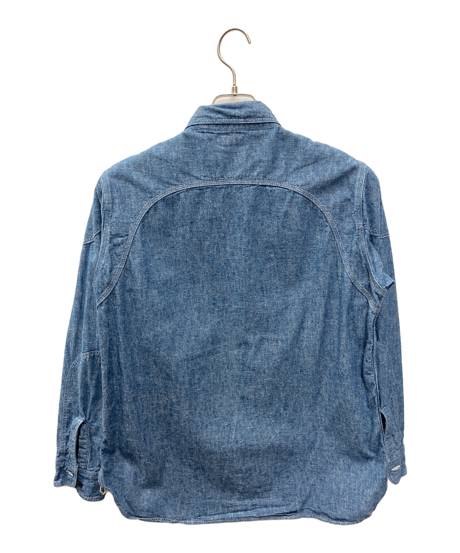中古・古着通販】WAREHOUSE (ウエアハウス) 長袖シャツ インディゴ 