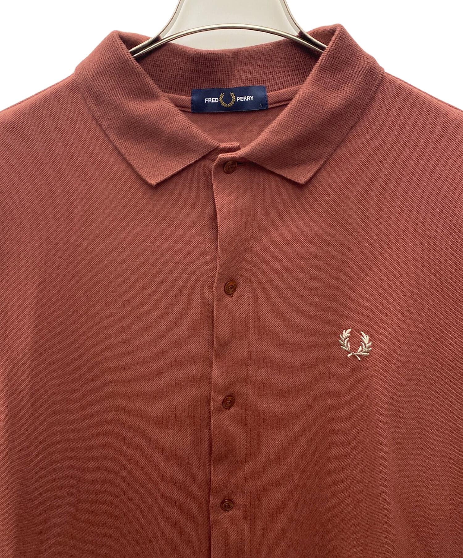 中古・古着通販】FRED PERRY (フレッドペリー) 長袖シャツ ブラウン 