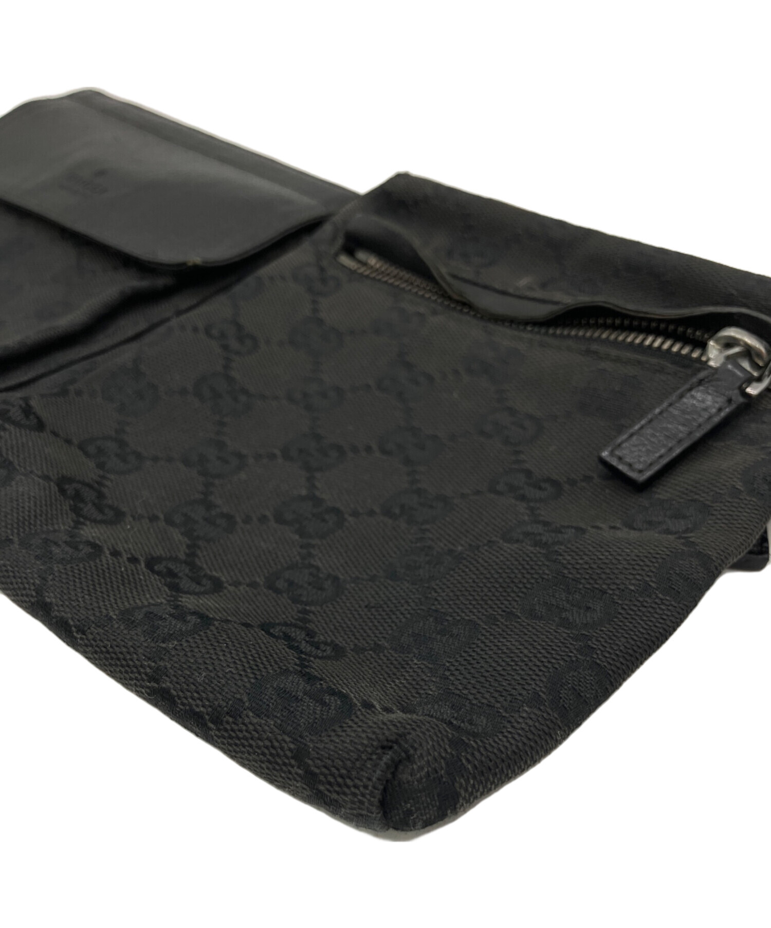 【GUCCI】グッチ ボディバッグ ウエストバッグ ウエストポーチ 黒 ブラック GUCCI グッチ 黒 ブラック GGロゴ Gucci Off The Grid ウエストポーチ