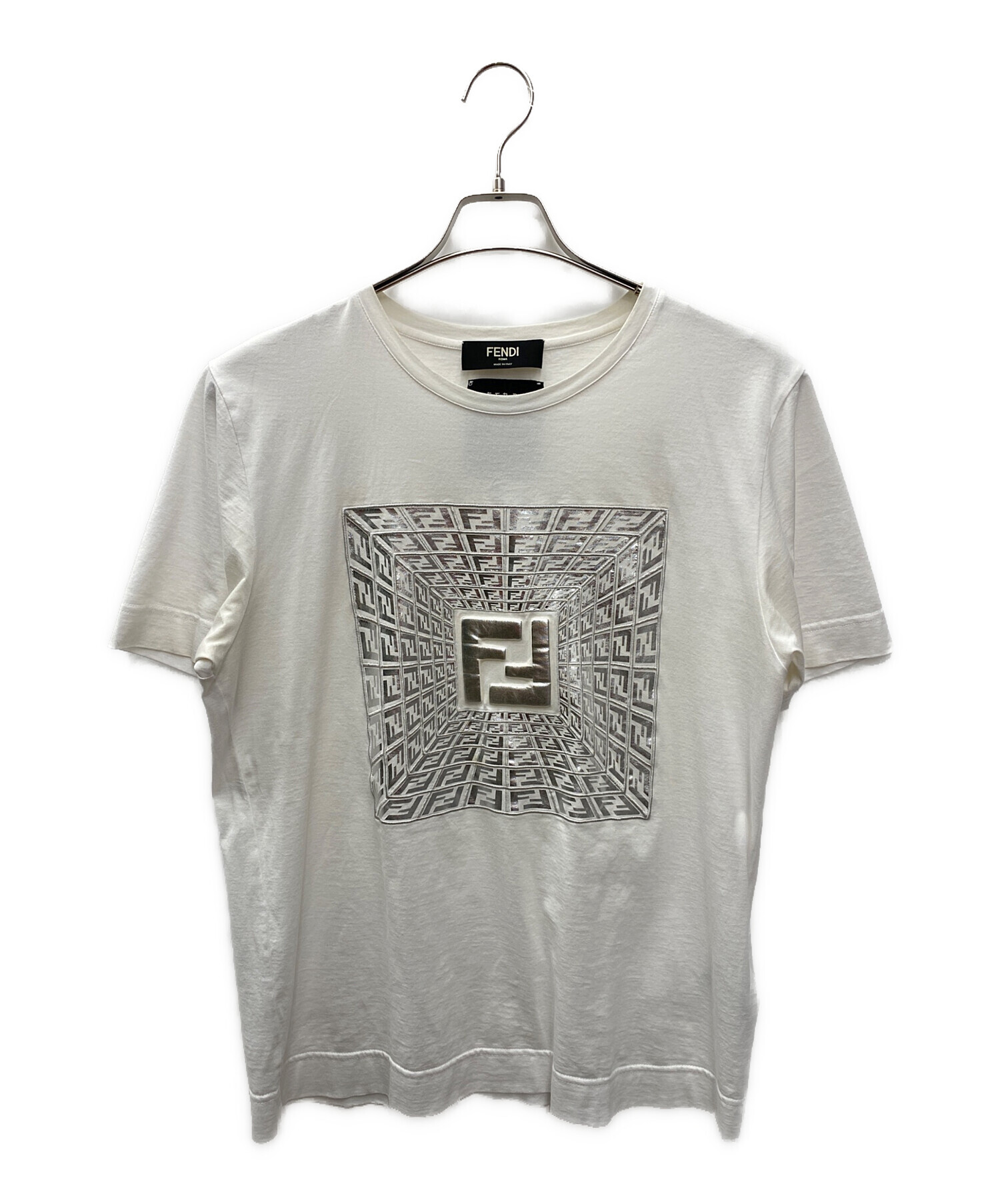 FENDI 半袖トップス 中古・古着通販】FENDI (フェンディ) 半袖Tシャツ ホワイト サイズ:XS