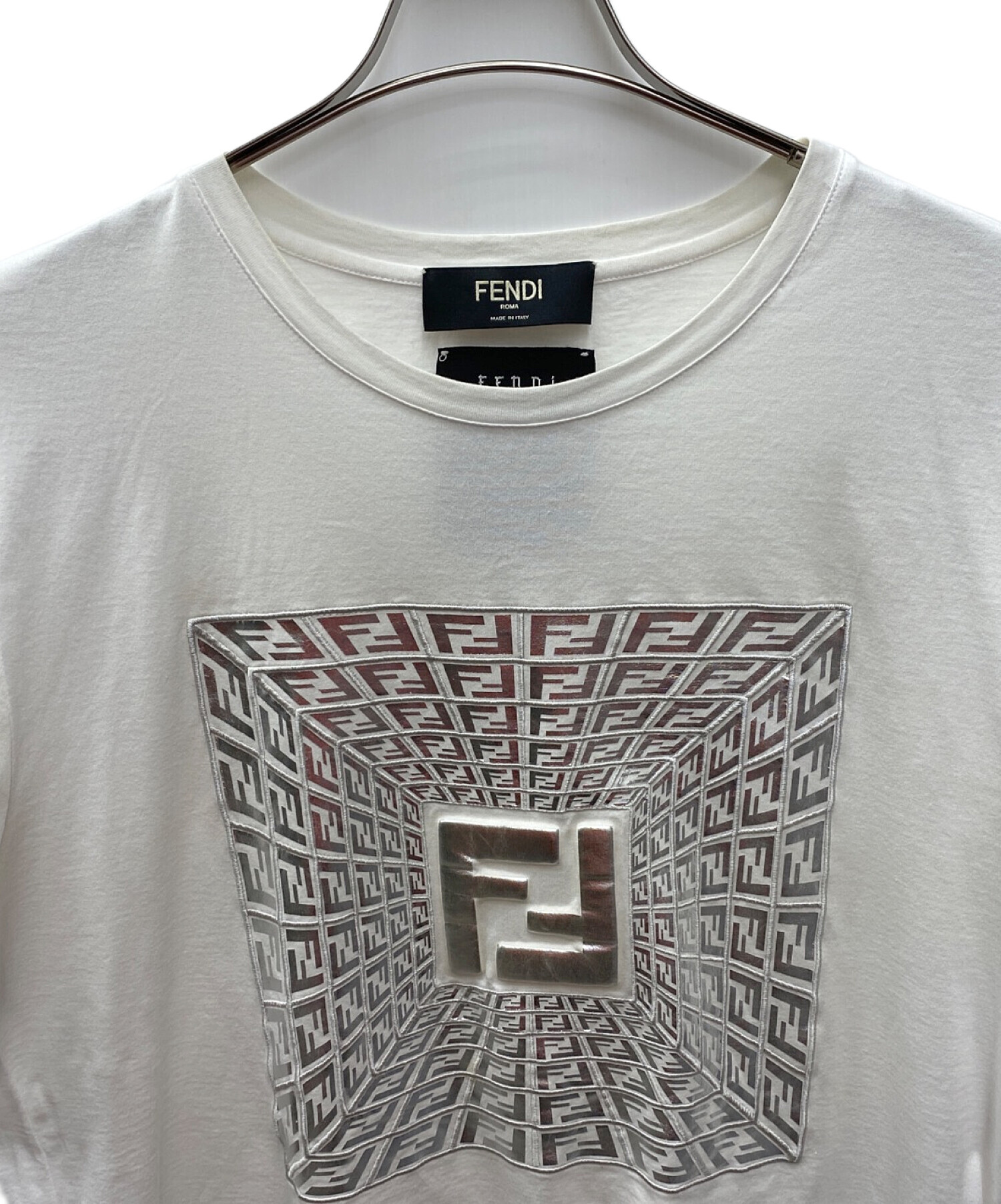 中古・古着通販】FENDI (フェンディ) 半袖Tシャツ ホワイト サイズ:XS