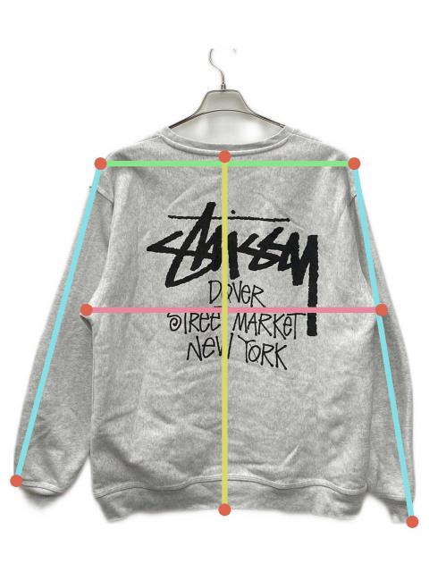 中古・古着通販】stussy (ステューシー) スウェット ライトグレー 中古・古着通販】stussy (ステューシー) スウェット ライトグレー
