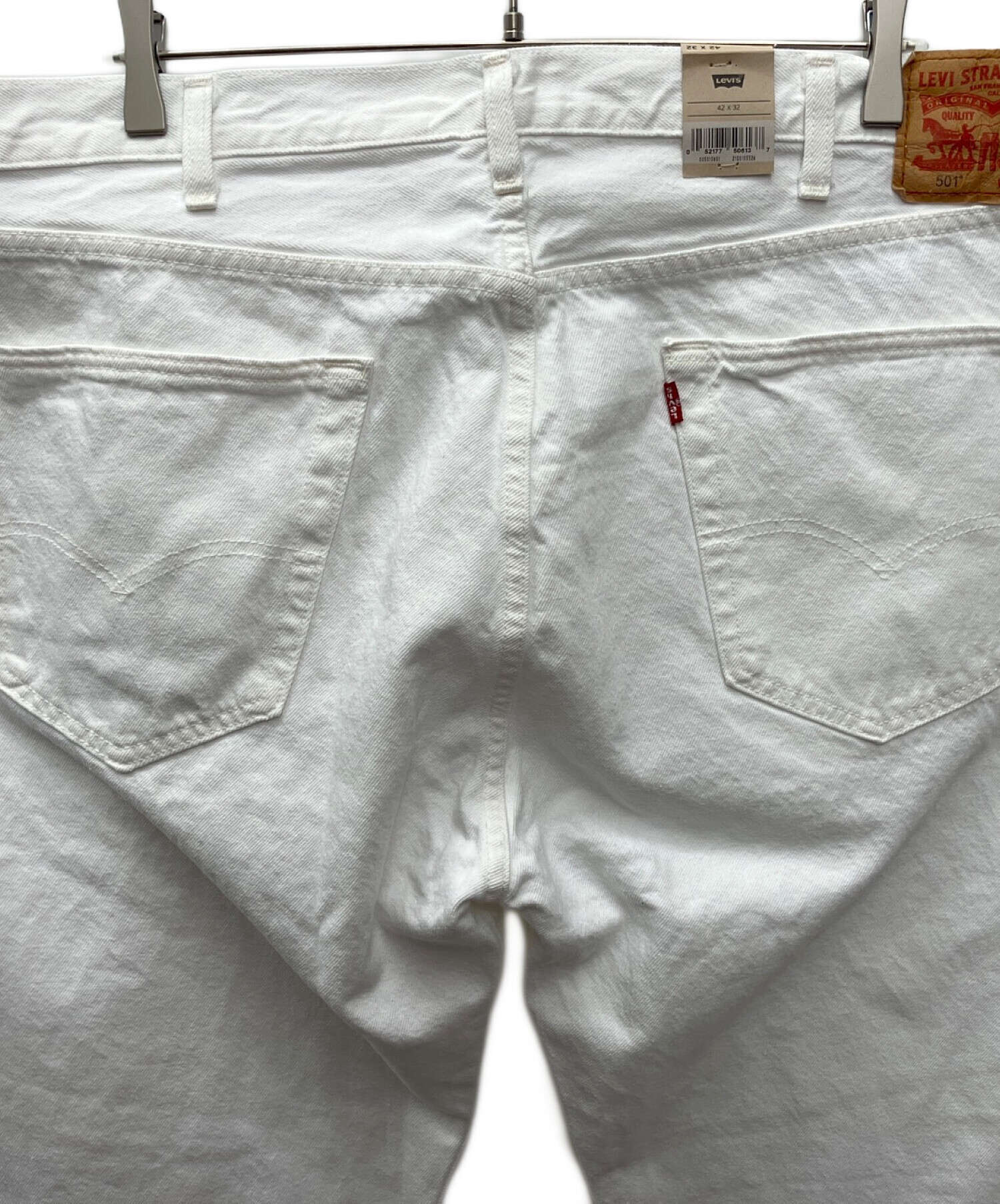 中古・古着通販】LEVI'S (リーバイス) ホワイトデニムパンツ ホワイト