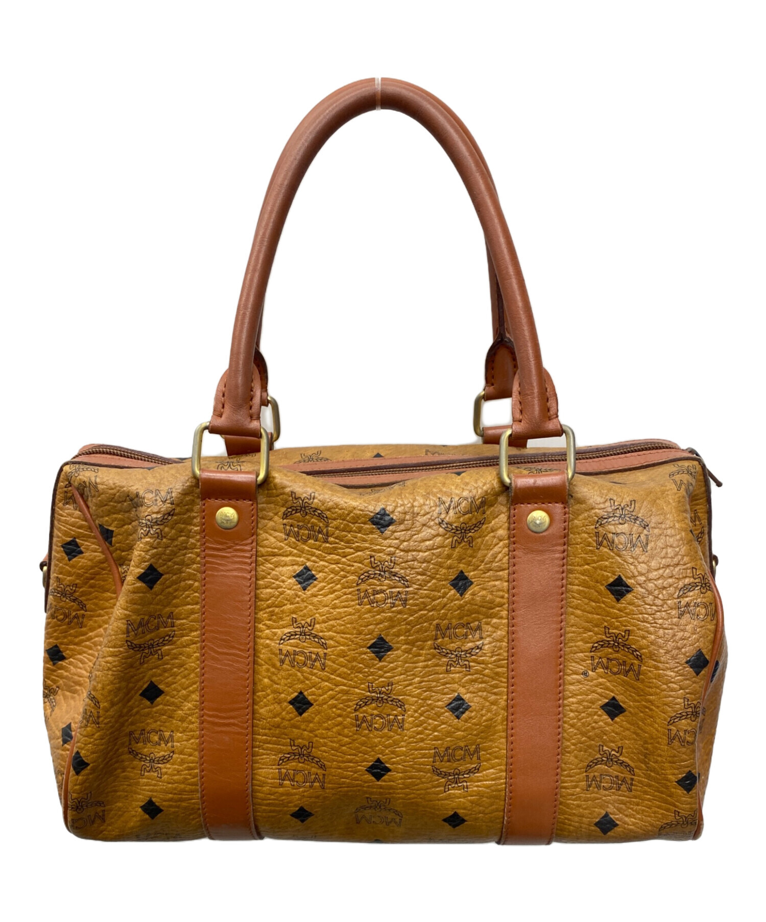 中古・古着通販】MCM (エムシーエム) ミニボストンバッグ ブラウン