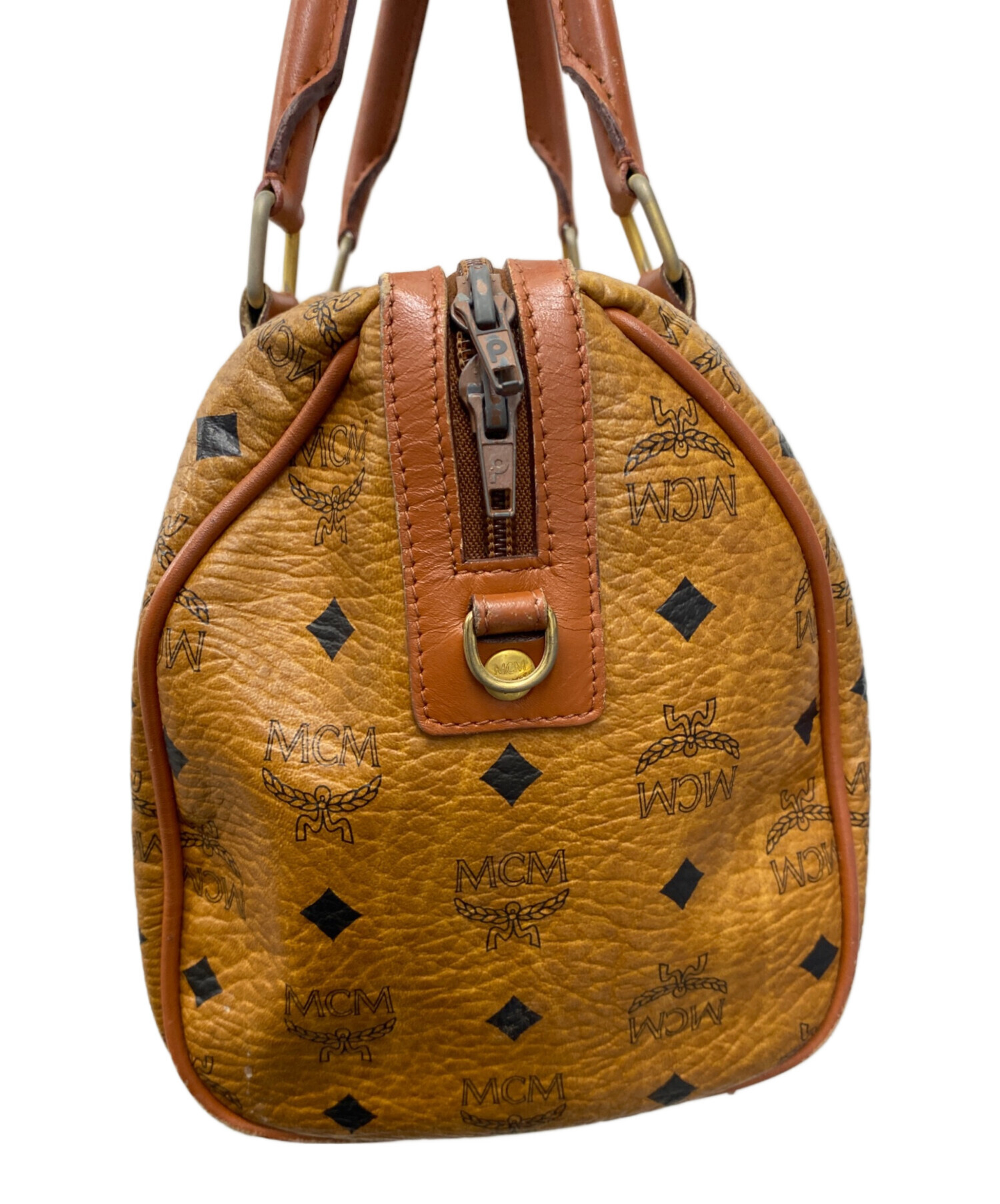 中古・古着通販】MCM (エムシーエム) ミニボストンバッグ ブラウン