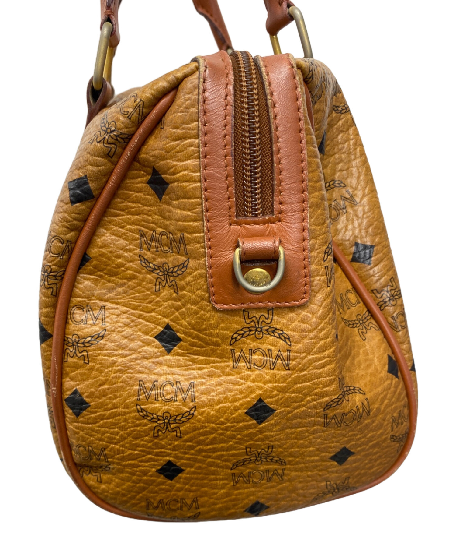 中古・古着通販】MCM (エムシーエム) ミニボストンバッグ ブラウン