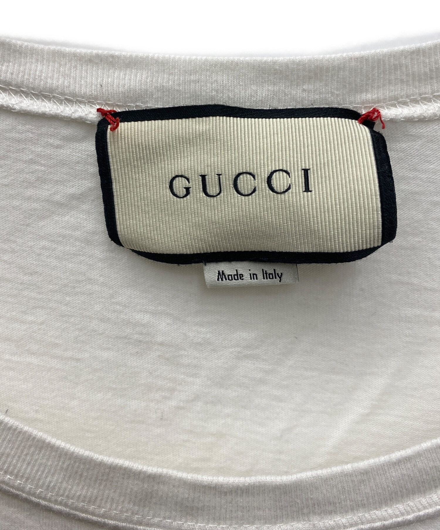 中古・古着通販】GUCCI (グッチ) 半袖Tシャツ ホワイト サイズ:S