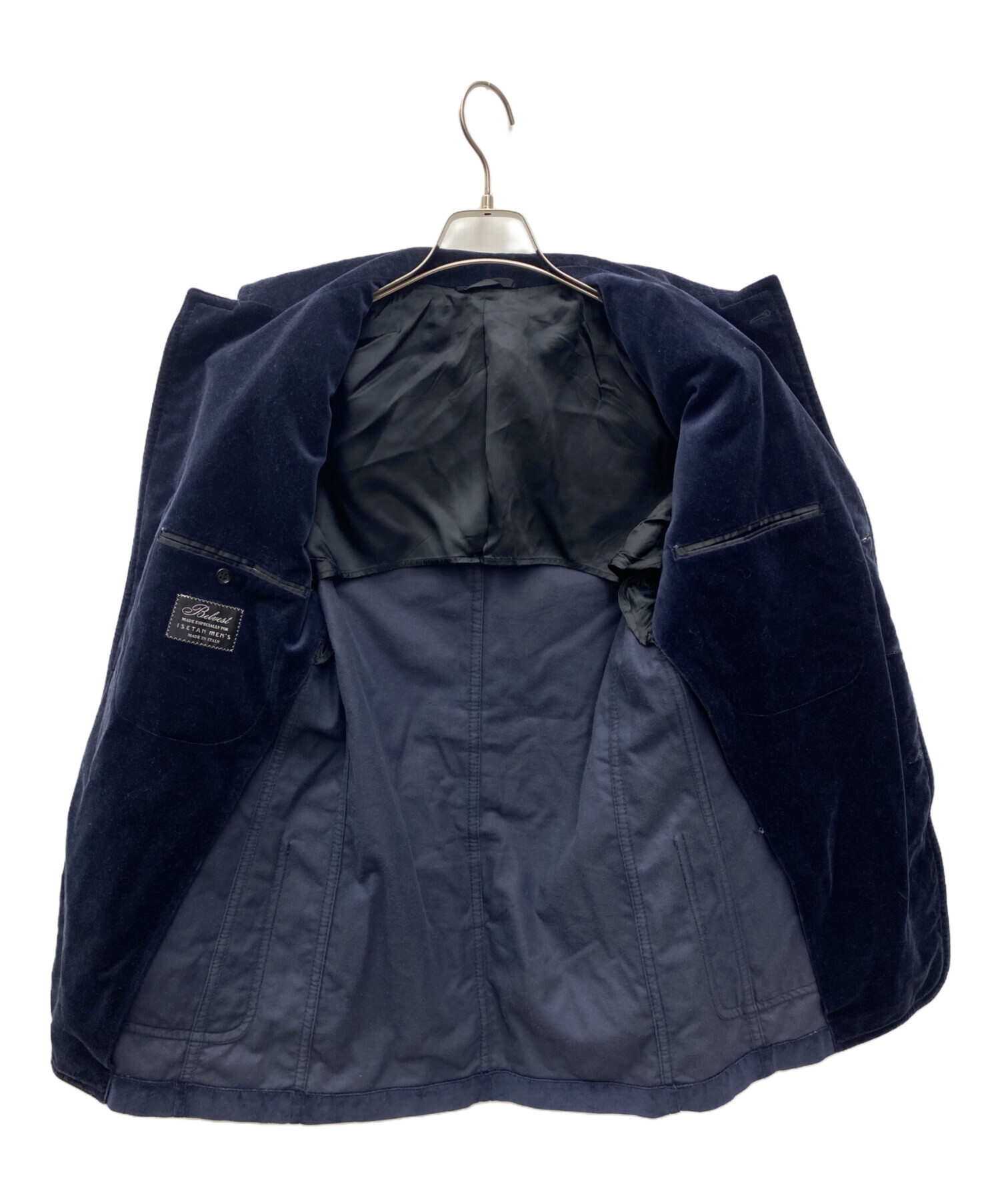 Belvest 【価格交渉可】ネイビー テーラードジャケット 中古・古着通販】Belvest (ベルヴェスト) テーラードジャケット