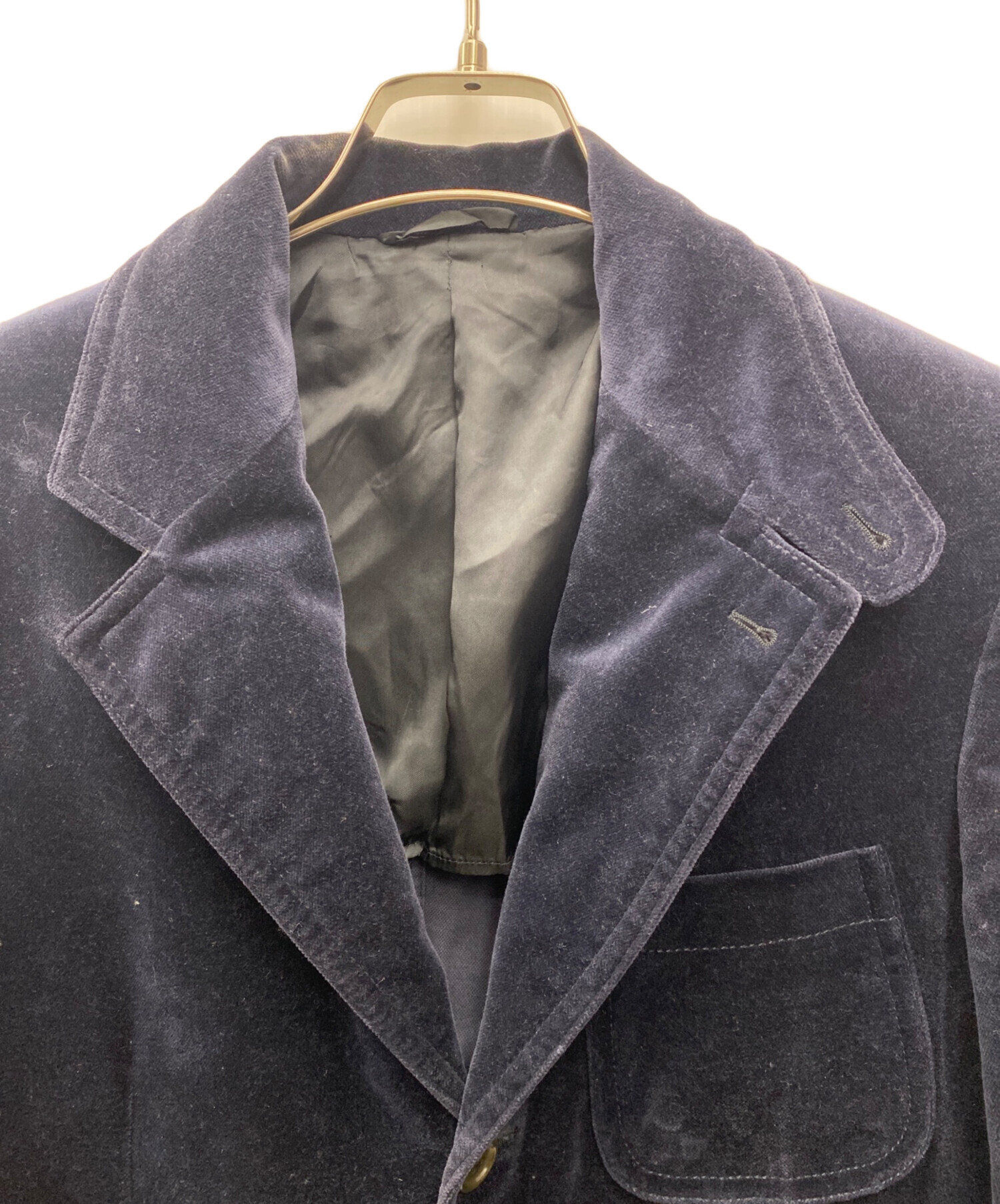 Belvest 【価格交渉可】ネイビー テーラードジャケット 中古・古着通販】Belvest (ベルヴェスト) テーラードジャケット