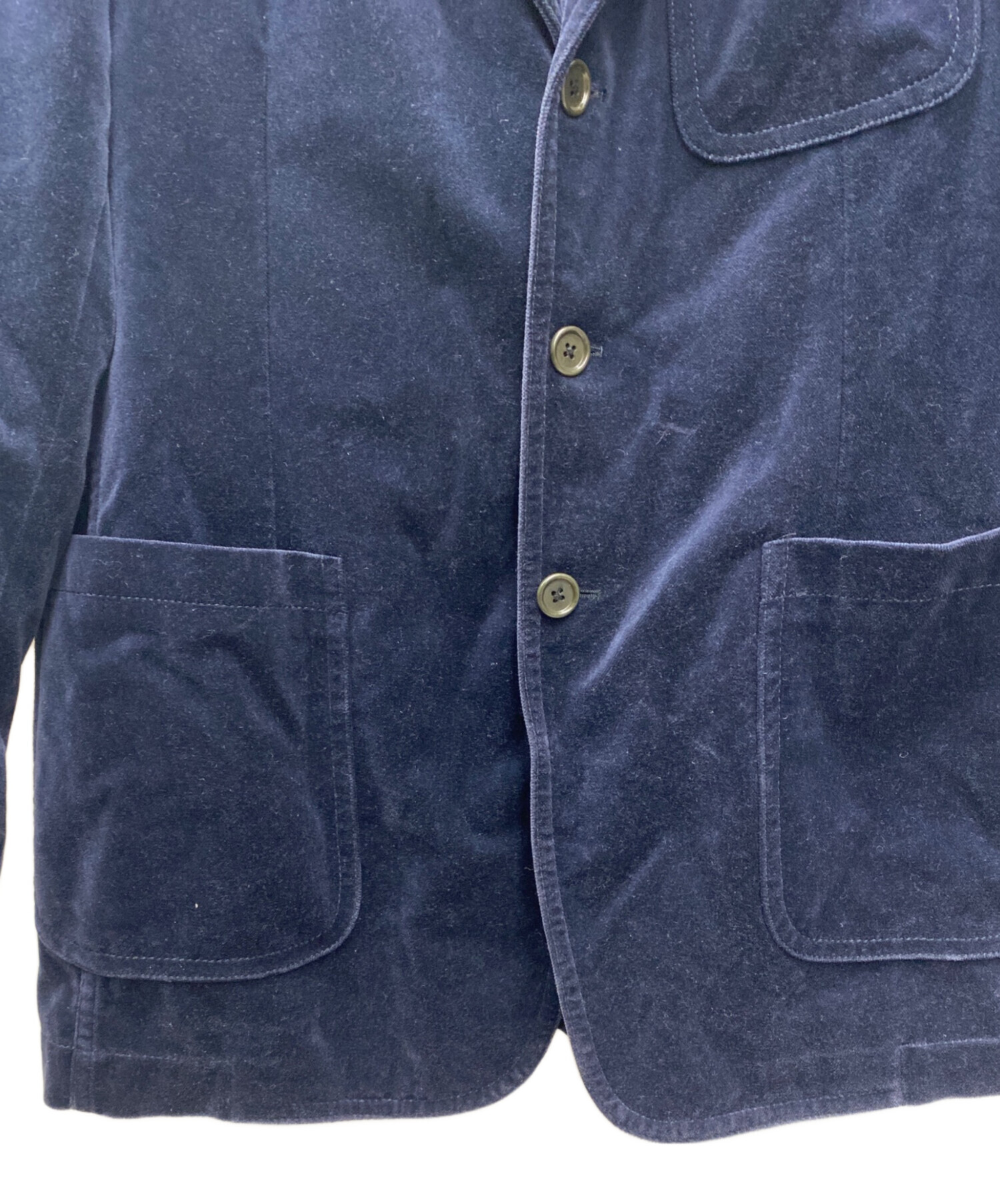 Belvest 【価格交渉可】ネイビー テーラードジャケット 中古・古着通販】Belvest (ベルヴェスト) テーラードジャケット